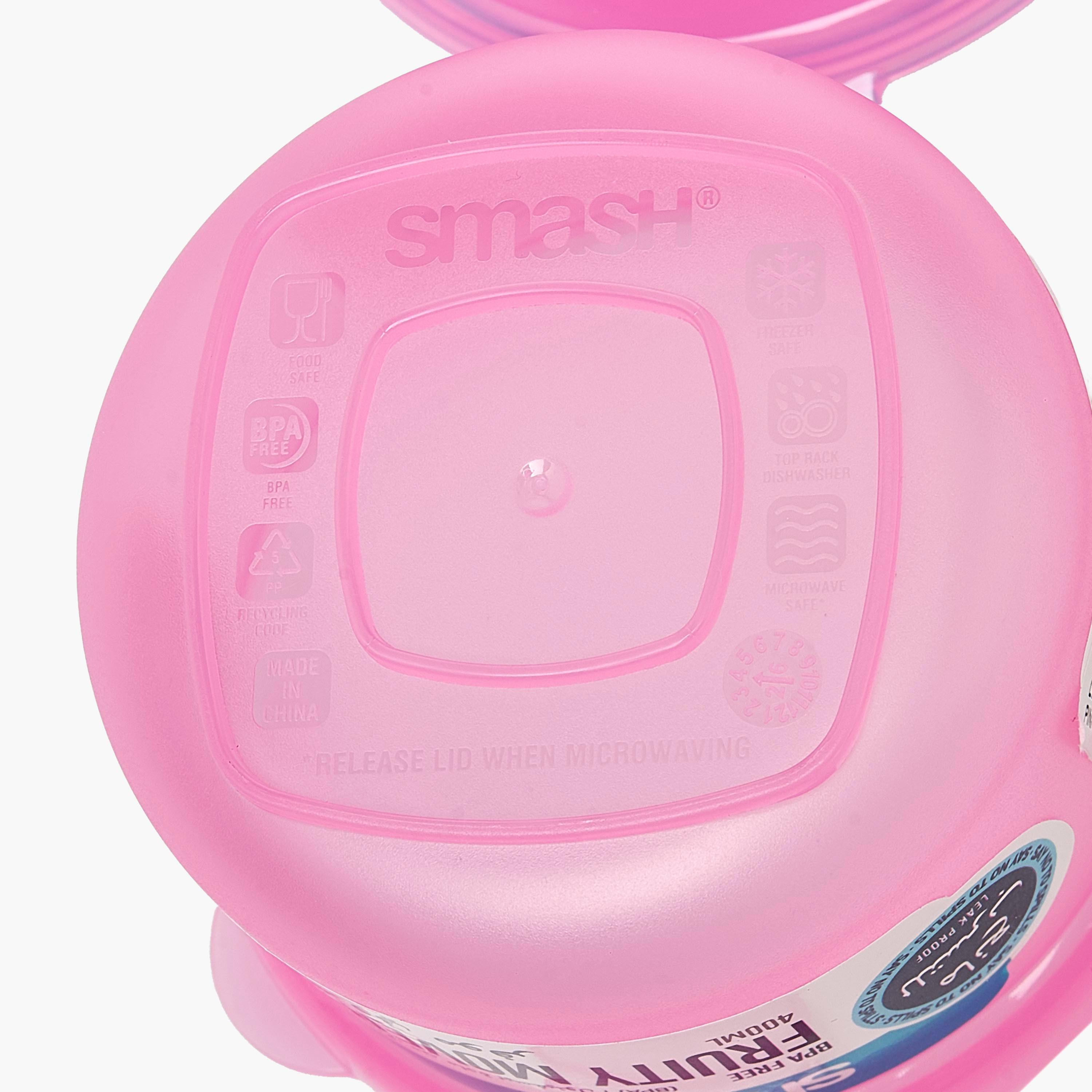 Smash Solid Fruity Mover for Girls with Clip Lock Lid - 400 ml-school-lunchessentials-lunchboxes-image-8
