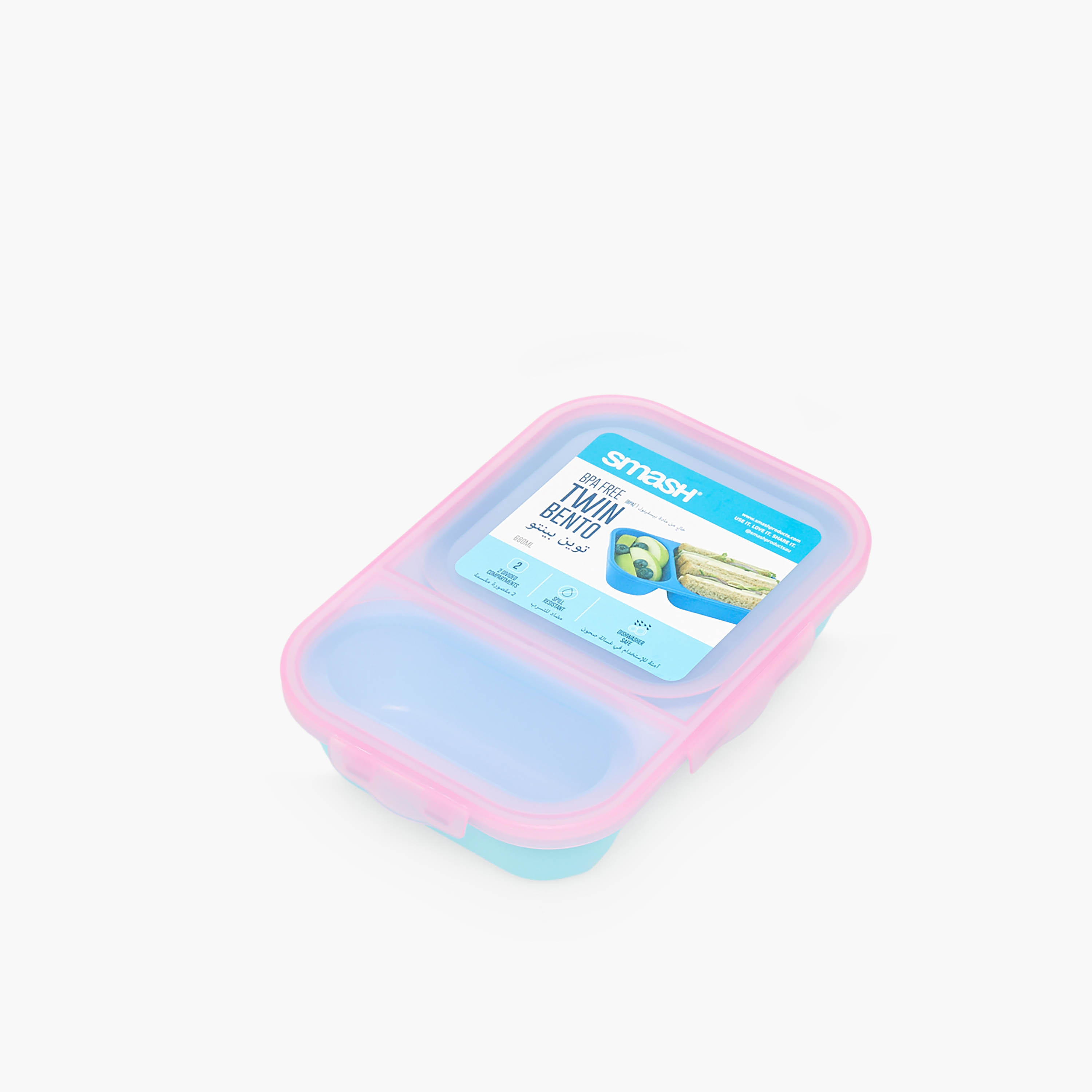 Smash Solid Bento Lunch Box for Kids with Compartments - 680 ml-school-lunchessentials-lunchboxes-image-1