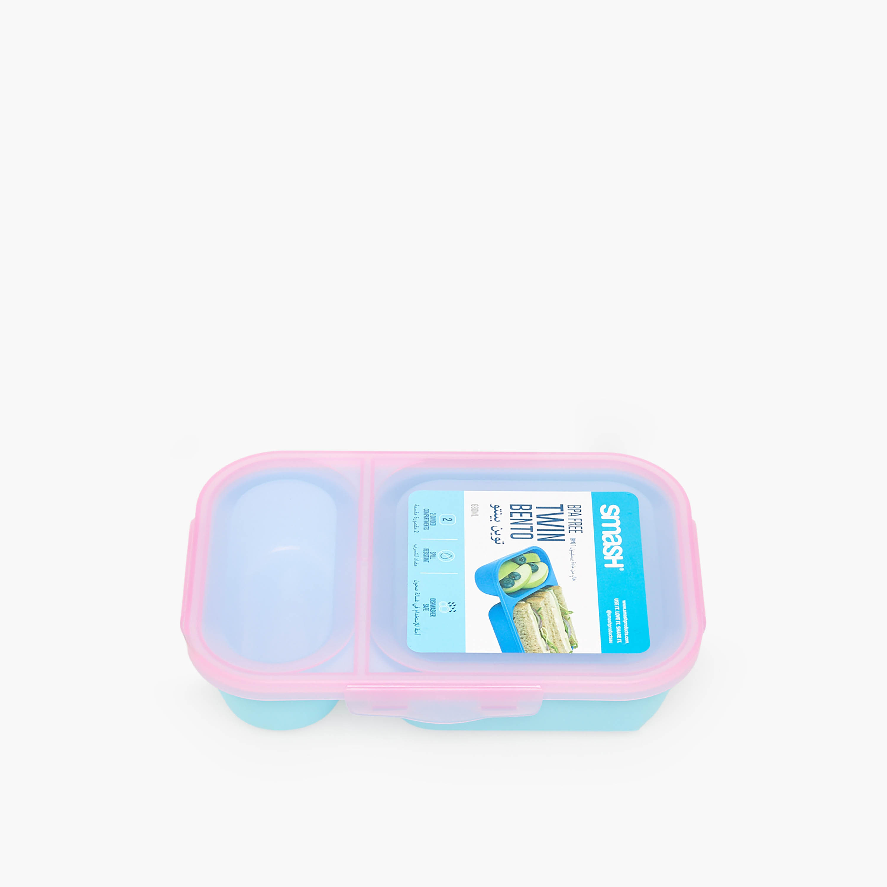 Smash Solid Bento Lunch Box for Kids with Compartments - 680 ml-school-lunchessentials-lunchboxes-image-2