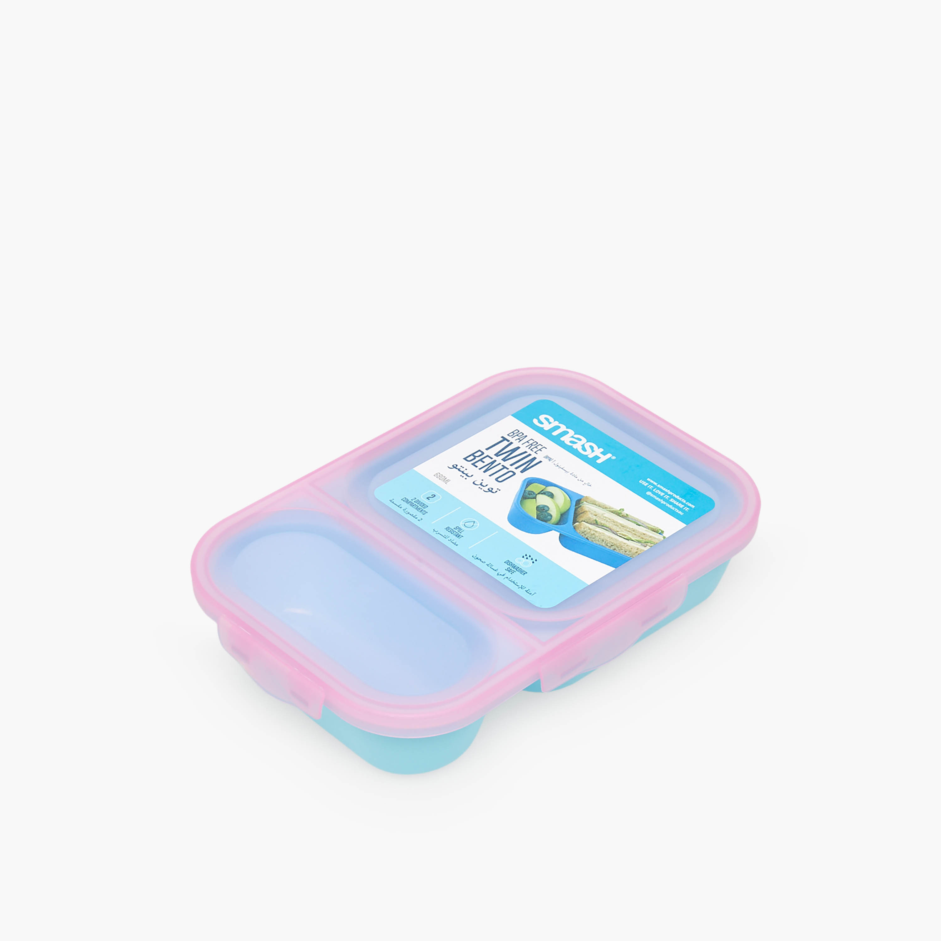 Smash Solid Bento Lunch Box for Kids with Compartments - 680 ml-school-lunchessentials-lunchboxes-image-4