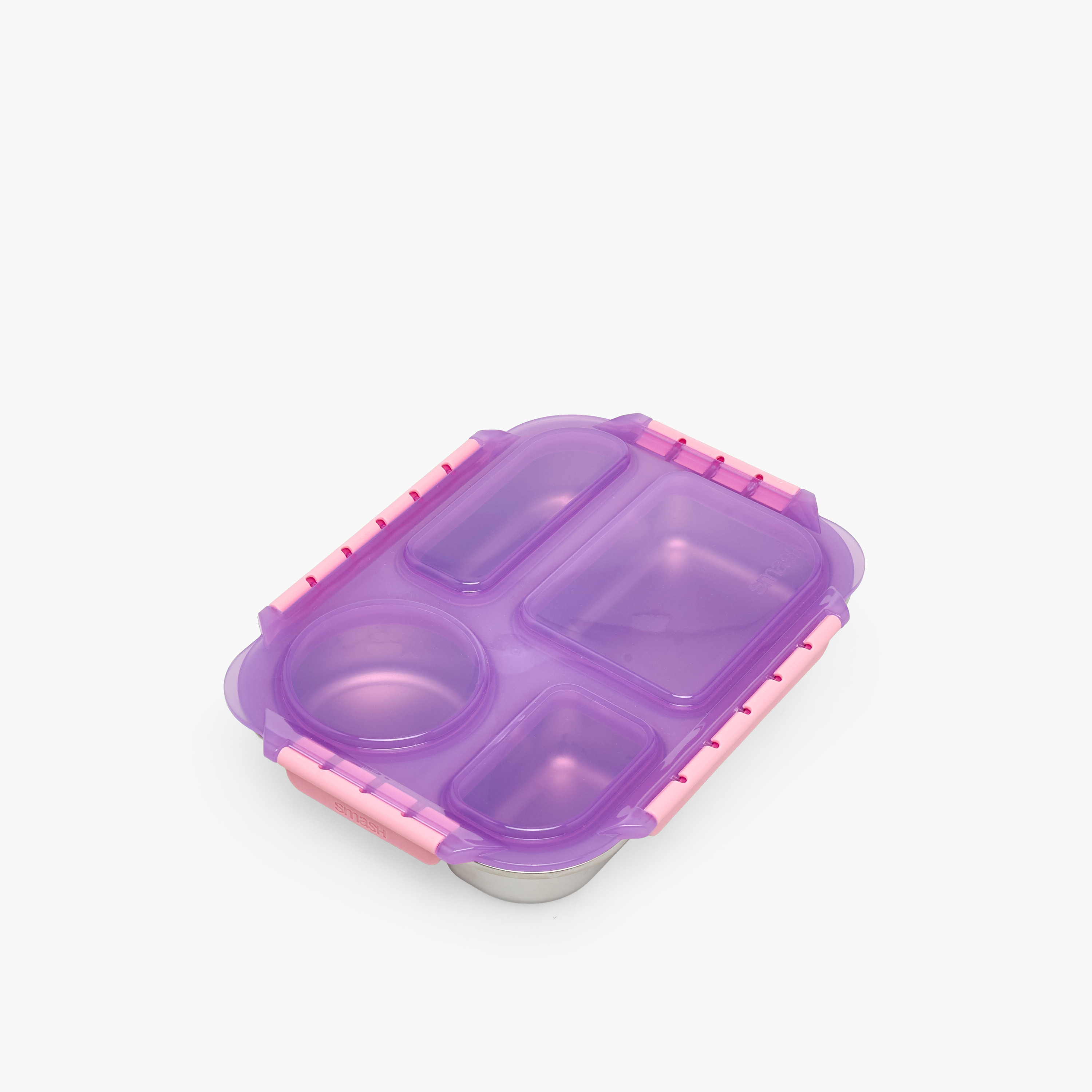 Smash Solid Bento Lunch Box for Kids with Clip Lock Closure-school-lunchessentials-lunchboxes-image-2