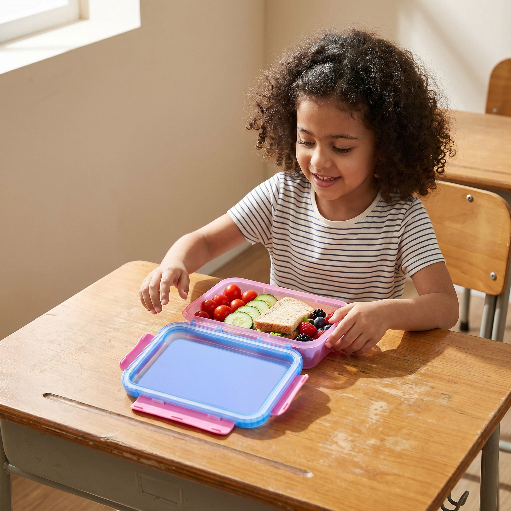 صندوق غداء بنتو سادة للأطفال بغطاء مفصلي قابل للفصل من سماش-school-lunchessentials-lunchboxes-image-3