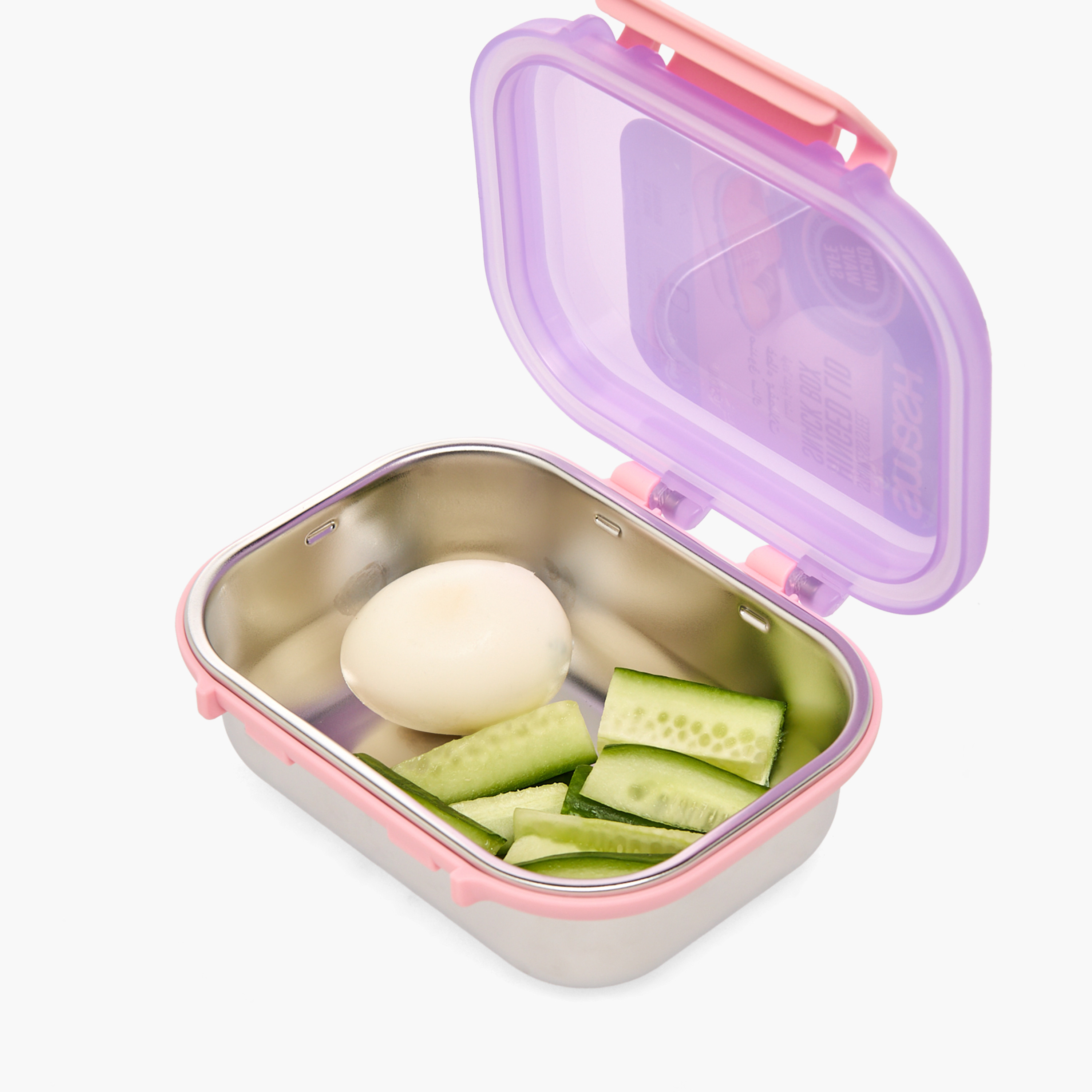 Smash Solid Bento Lunch Box for Girls with Hinged Lid - 550 ml-school-lunchessentials-lunchboxes-image-8