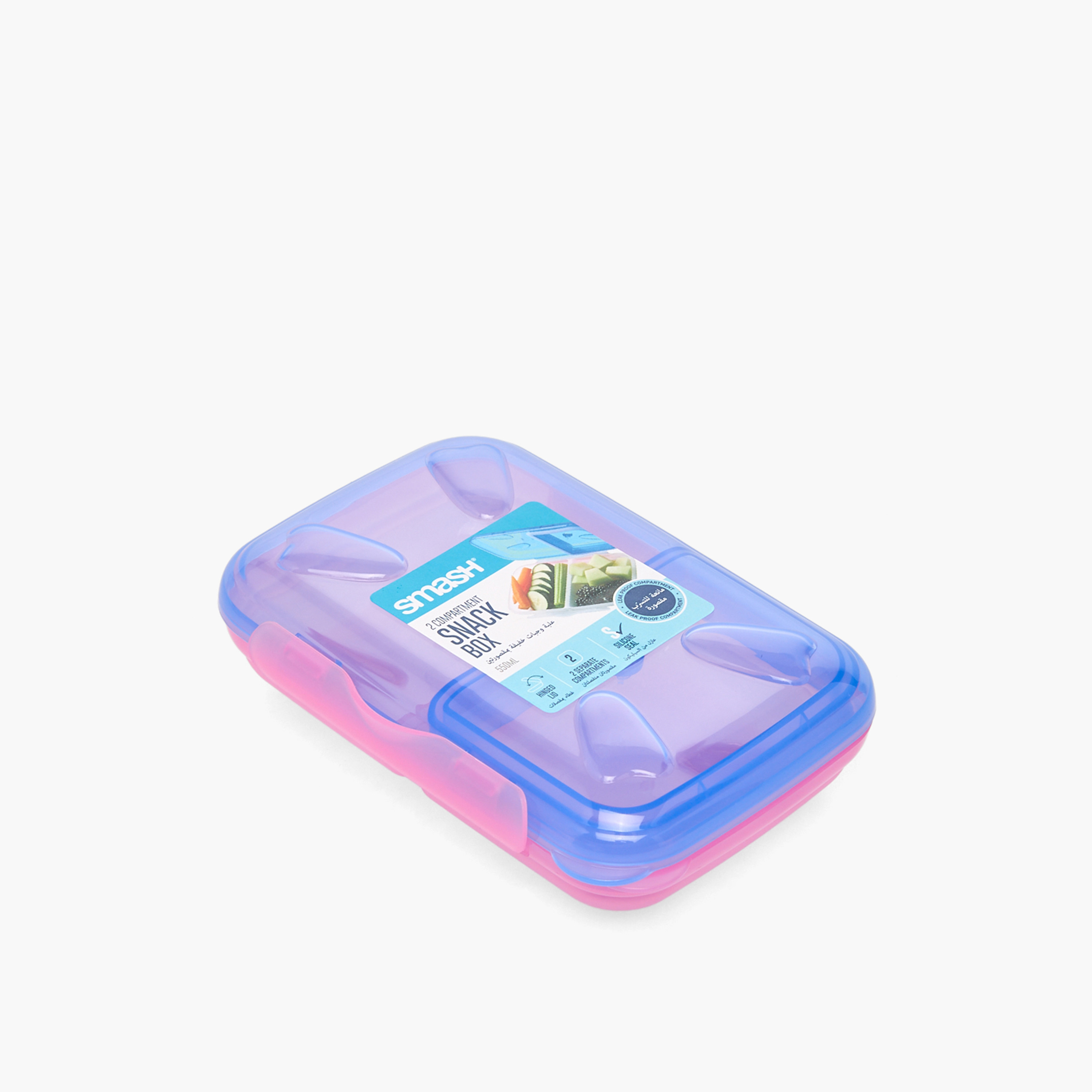 Smash Solid Bento Lunch Box for Girls with Clip Lock Lid - 550 ml-school-lunchessentials-lunchboxes-image-10