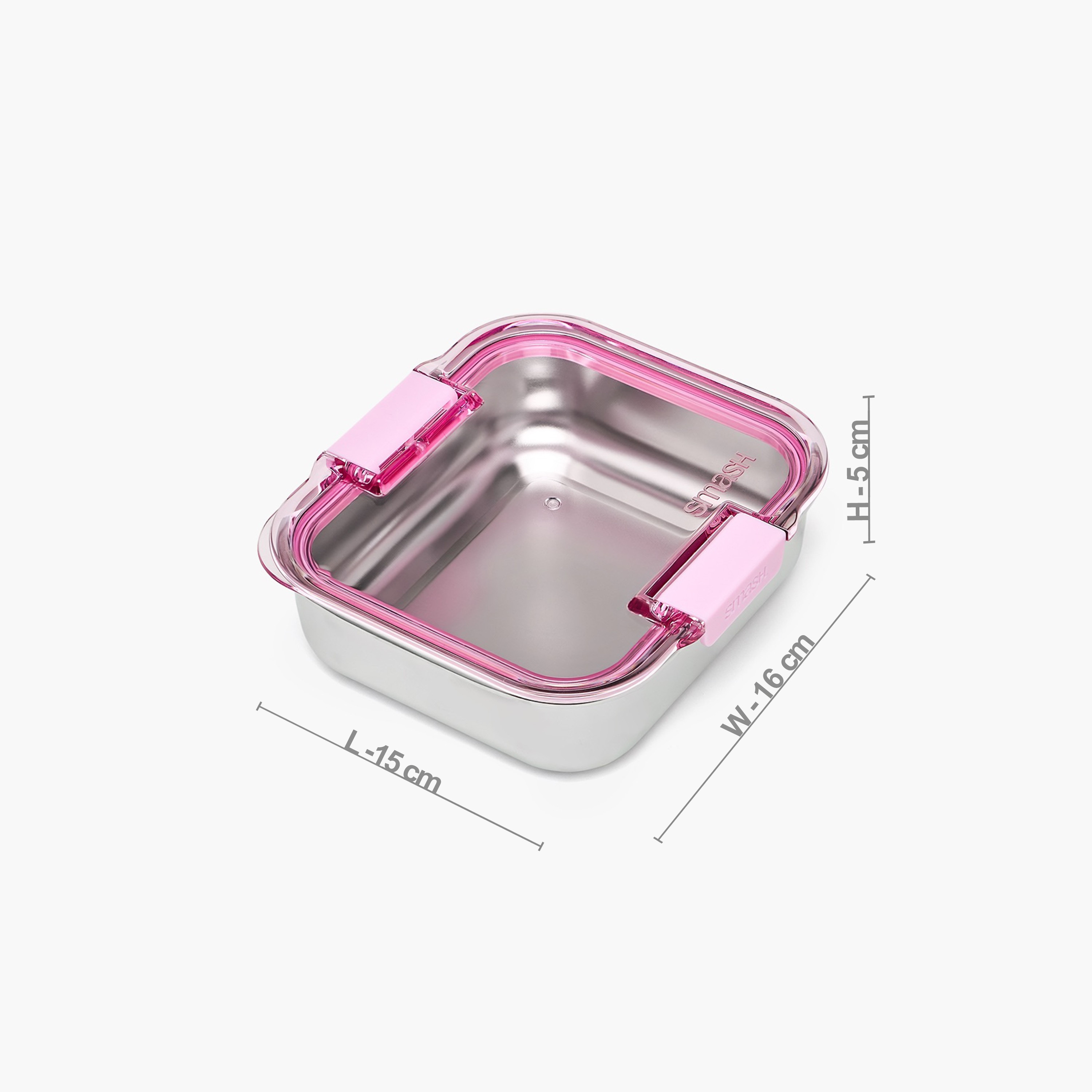 Smash Solid Lunch Box for Girls with Clip Lock Lid - 600 ml-school-lunchessentials-lunchboxes-image-11