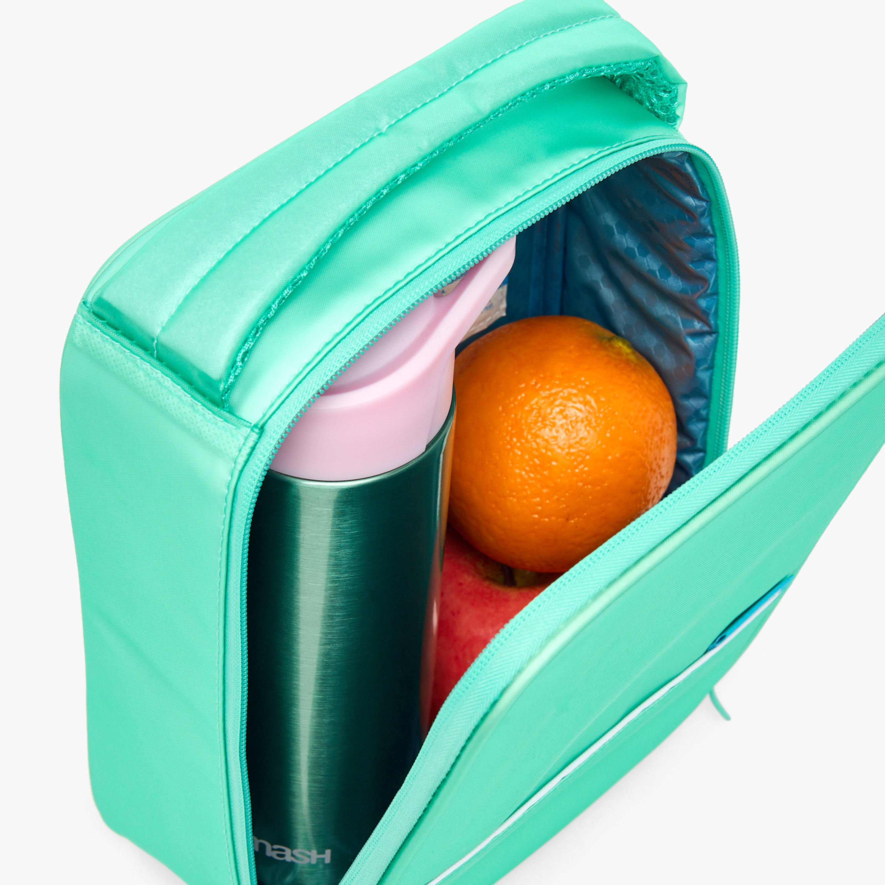 Smash Solid Lunch Bag for Girls 8-12 Years with Zip Closure-school-lunchessentials-lunchbags-image-4