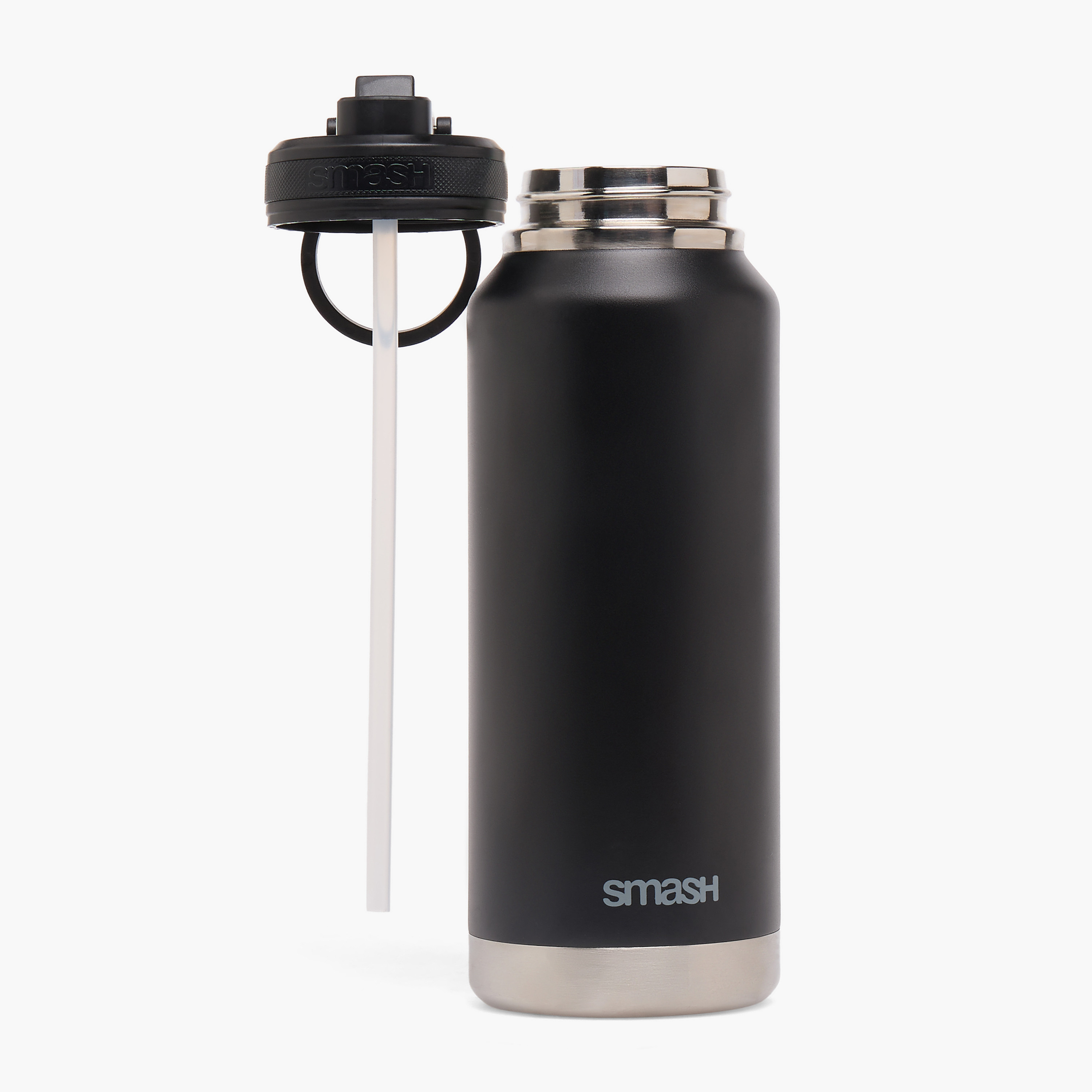 Smash Solid Stainless Steel Water Bottle with Spout and Double Wall Insulation - 1 L-school-waterbottles-image-2