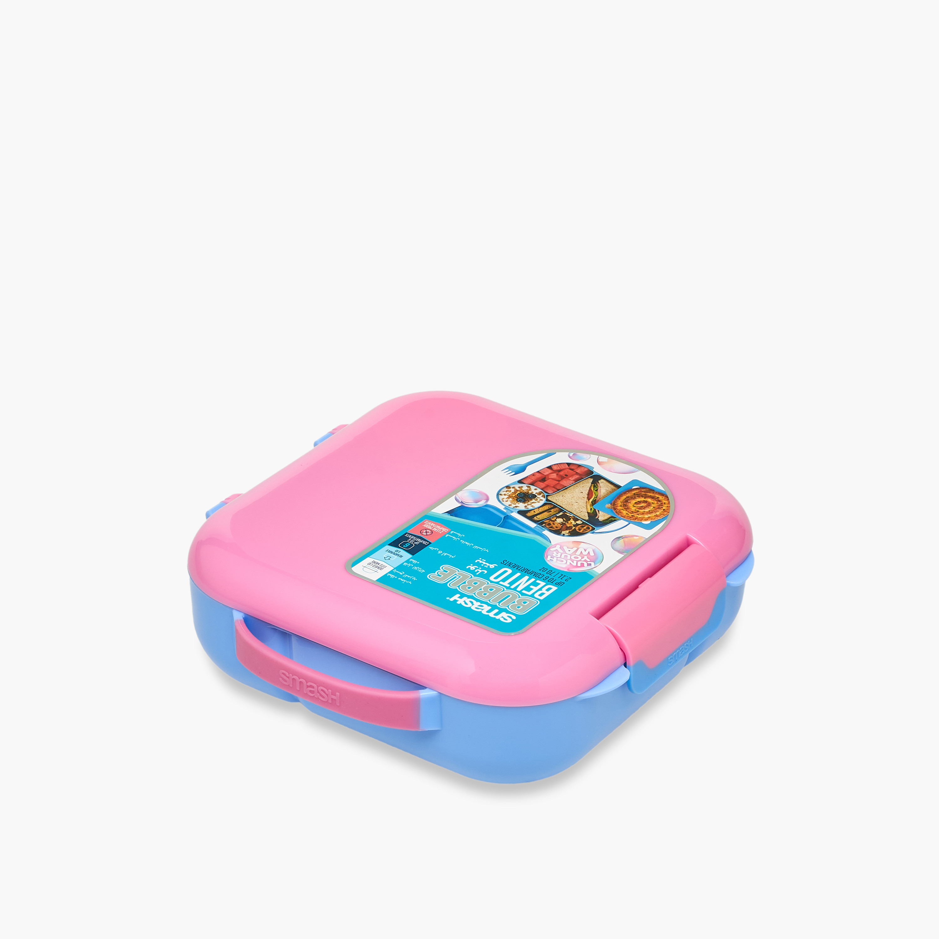 Smash Colourblock Bento Lunch Box for Kids 8-13 Years with Compartments-school-lunchessentials-lunchboxes-image-12
