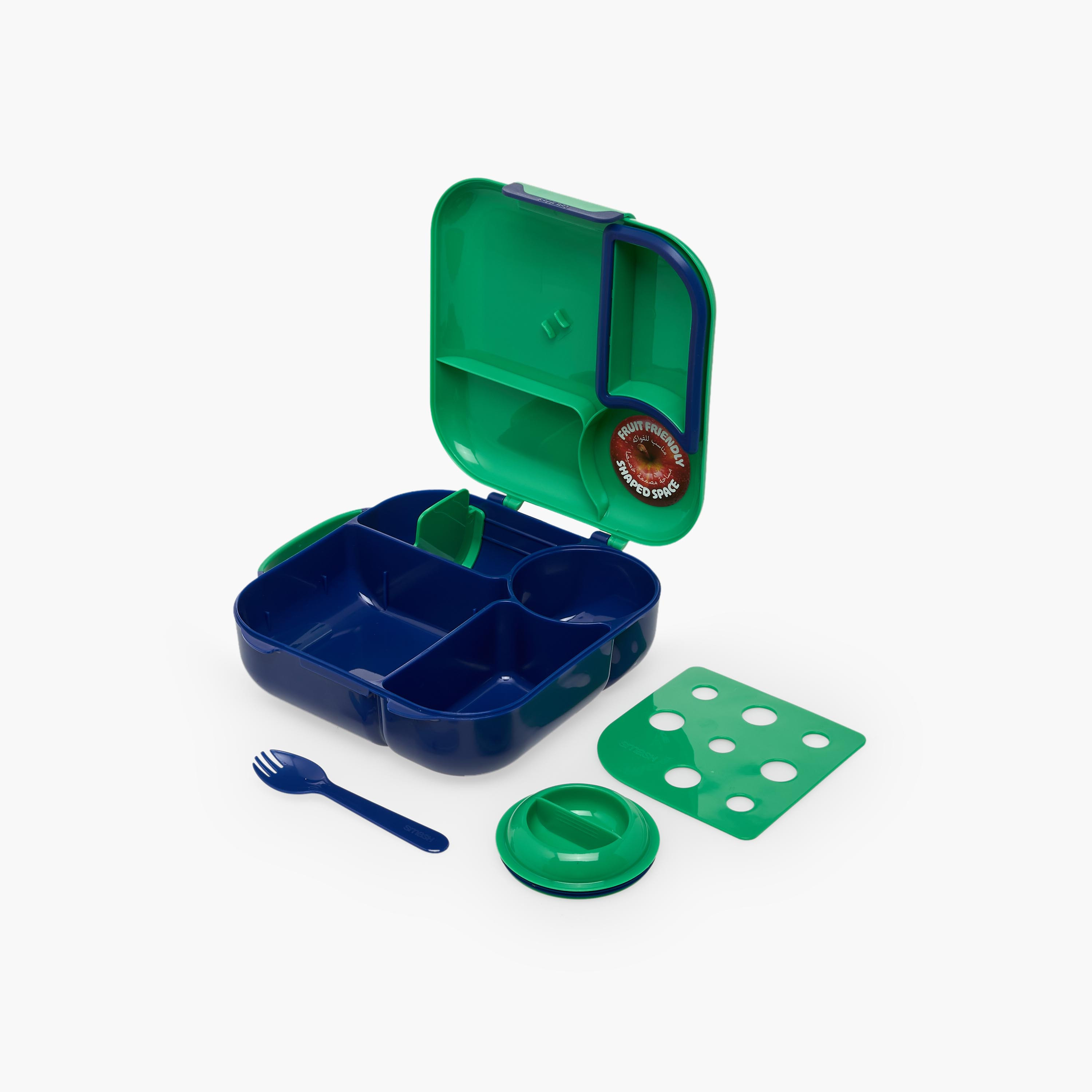 Smash Colourblock Bento Lunch Box for Kids 8-13 Years with Compartments-school-lunchessentials-lunchboxes-image-6
