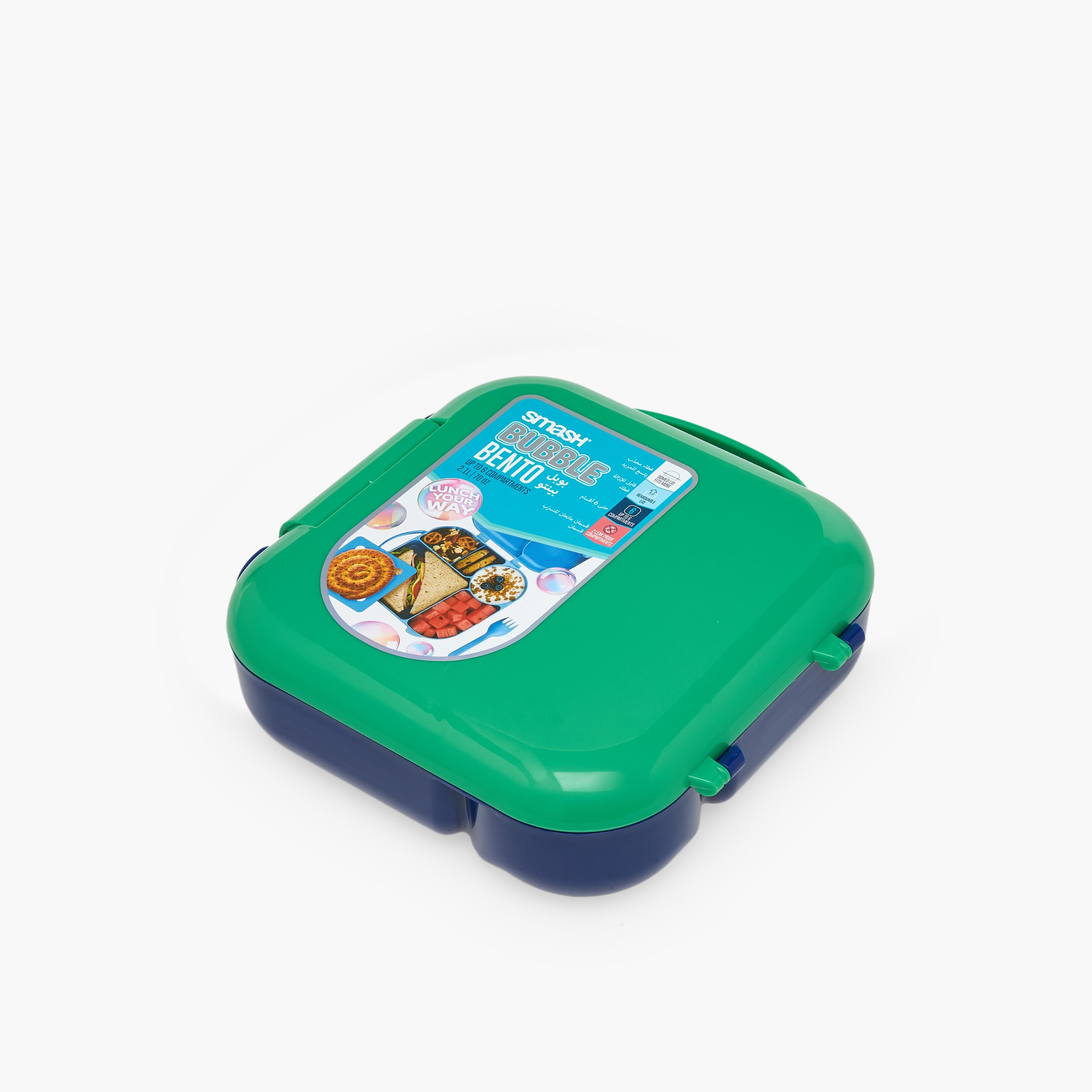 Smash Colourblock Bento Lunch Box for Kids 8-13 Years with Compartments-school-lunchessentials-lunchboxes-image-14