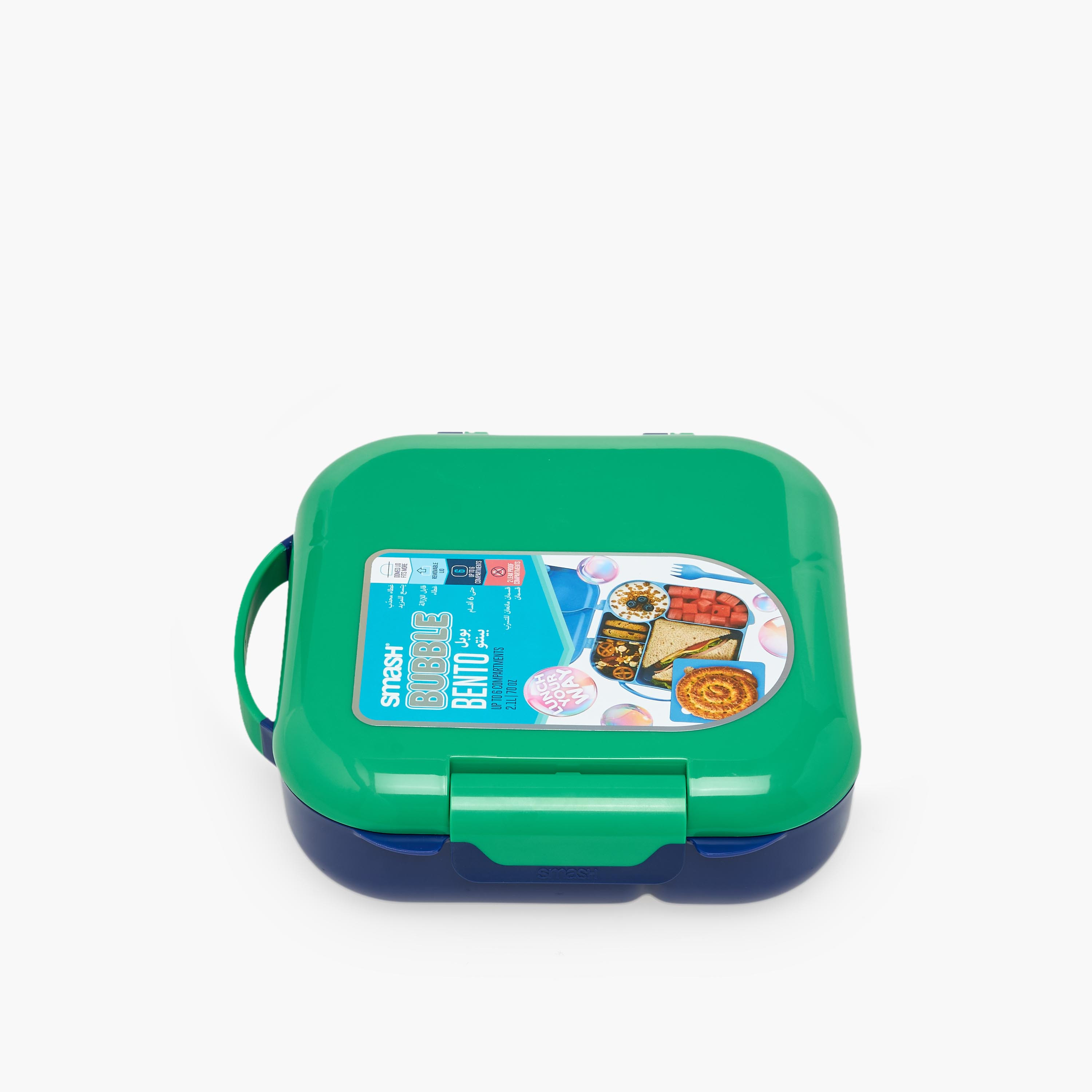 Smash Colourblock Bento Lunch Box for Kids 8-13 Years with Compartments-school-lunchessentials-lunchboxes-image-2
