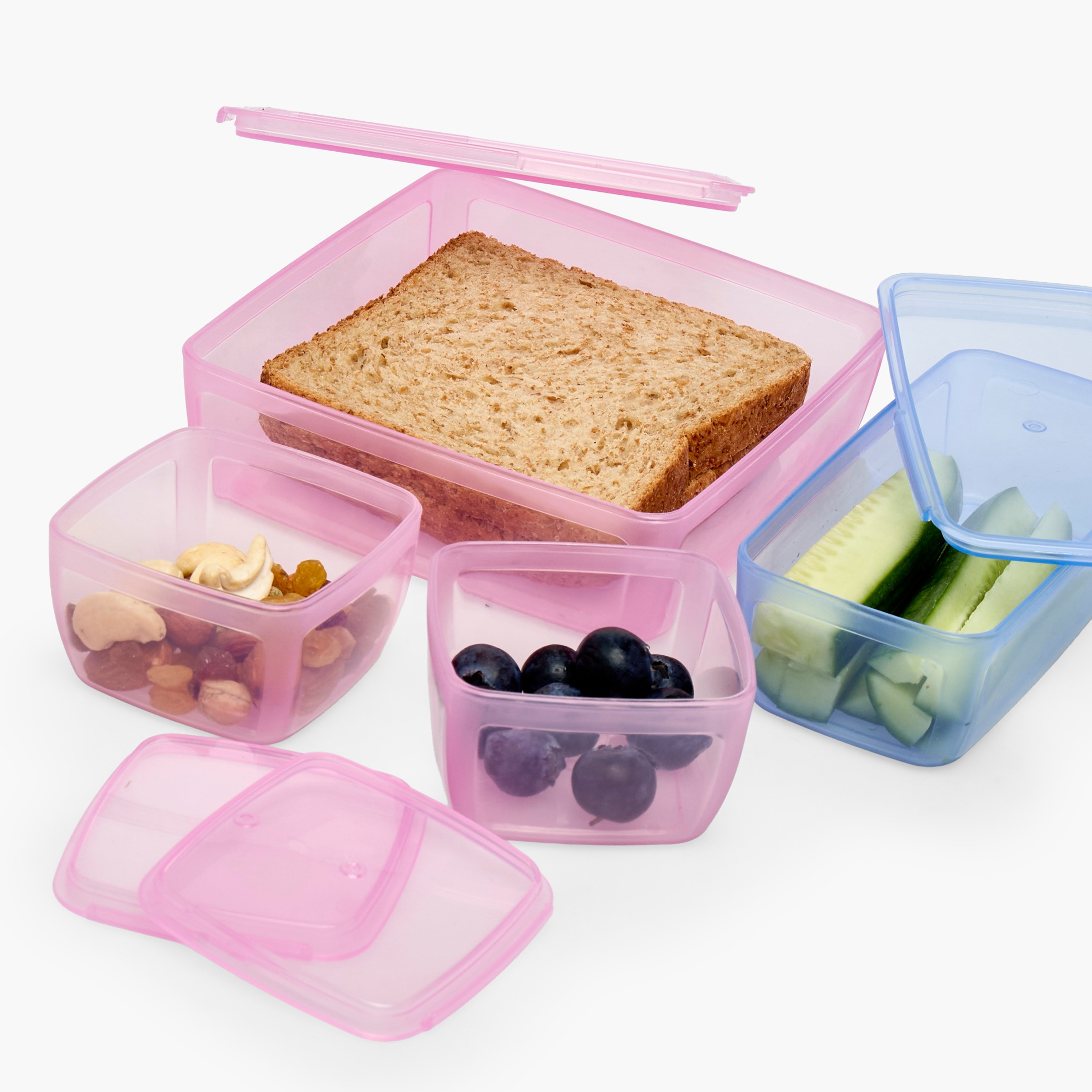 Smash Solid Lunch Box for Girls with Snack Boxes - 500 ml-school-lunchessentials-lunchboxes-image-12