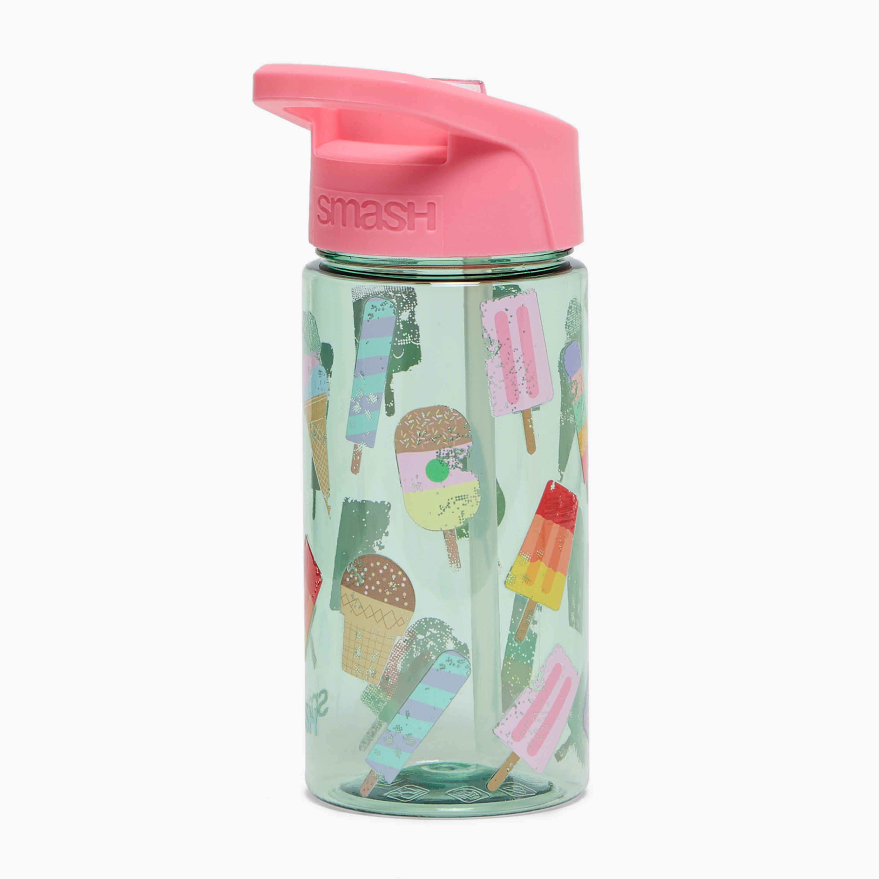 Smash Ice Cream Print Stainless Steel Sipper Water Bottle with Spout - 450 ml-school-waterbottles-image-3