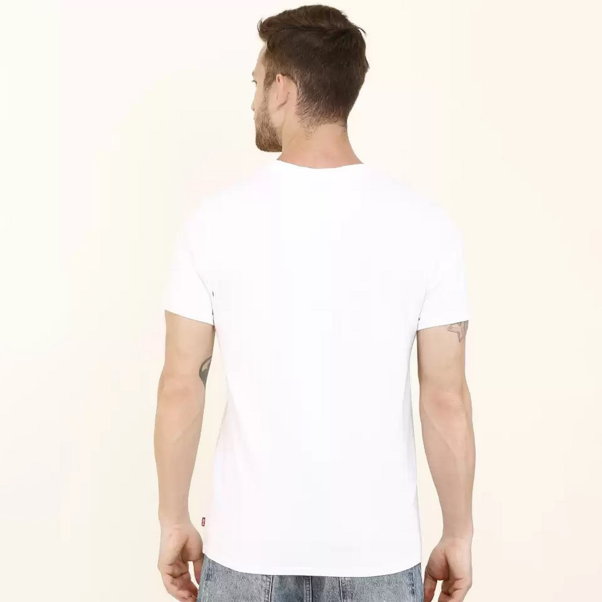 Levi's Men White Logo Short Sleeves T-Shirt-men-clothing-tshirtsandpolos-tshirts-image-2