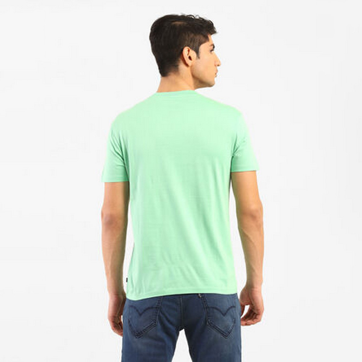 Levi's Men Green Printed Short Sleeves T-Shirt-men-clothing-tshirtsandpolos-tshirts-image-2