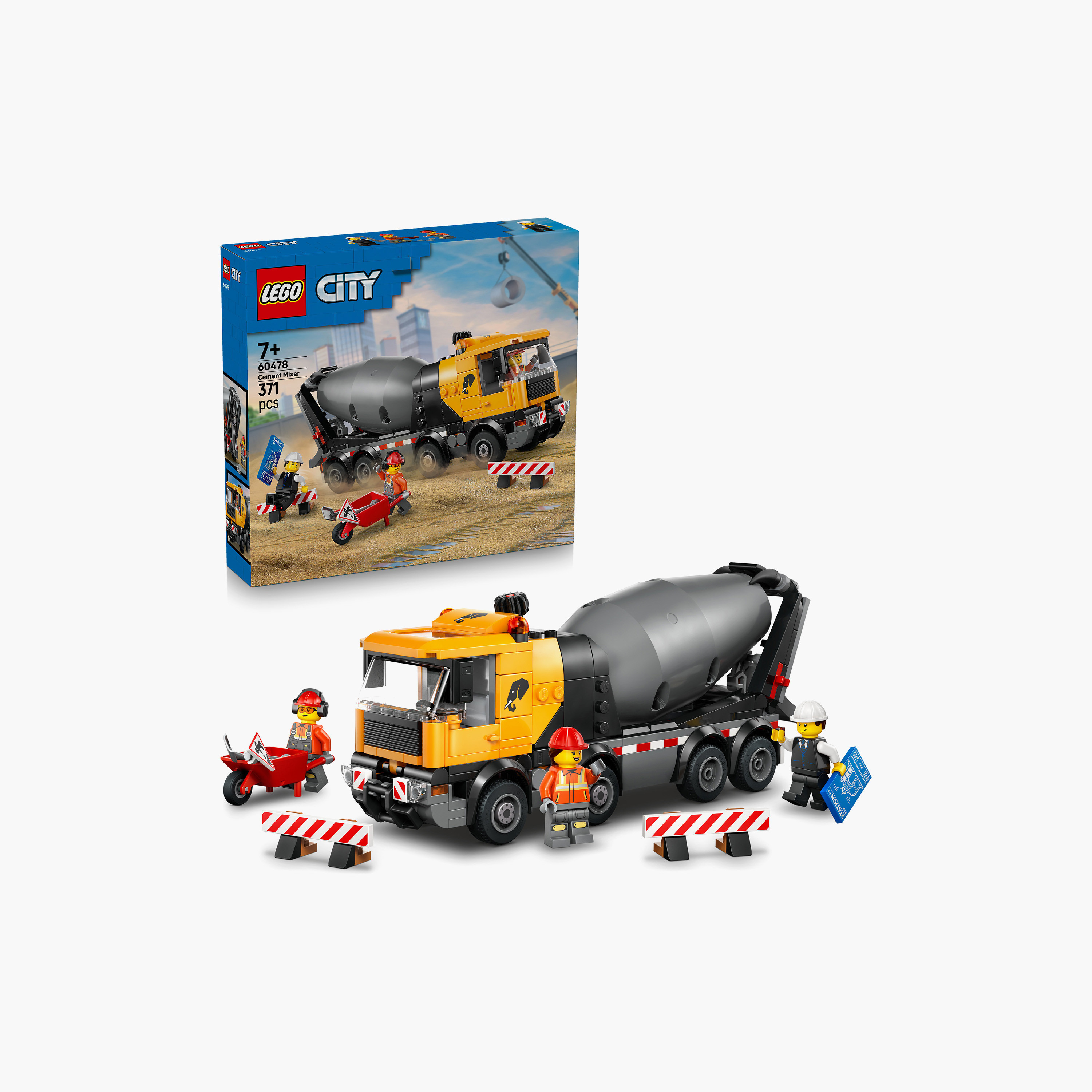 Lego City Cement Mixer Construction Toy For Kids - 60478-toys-buildingblocks-blocks-image-2