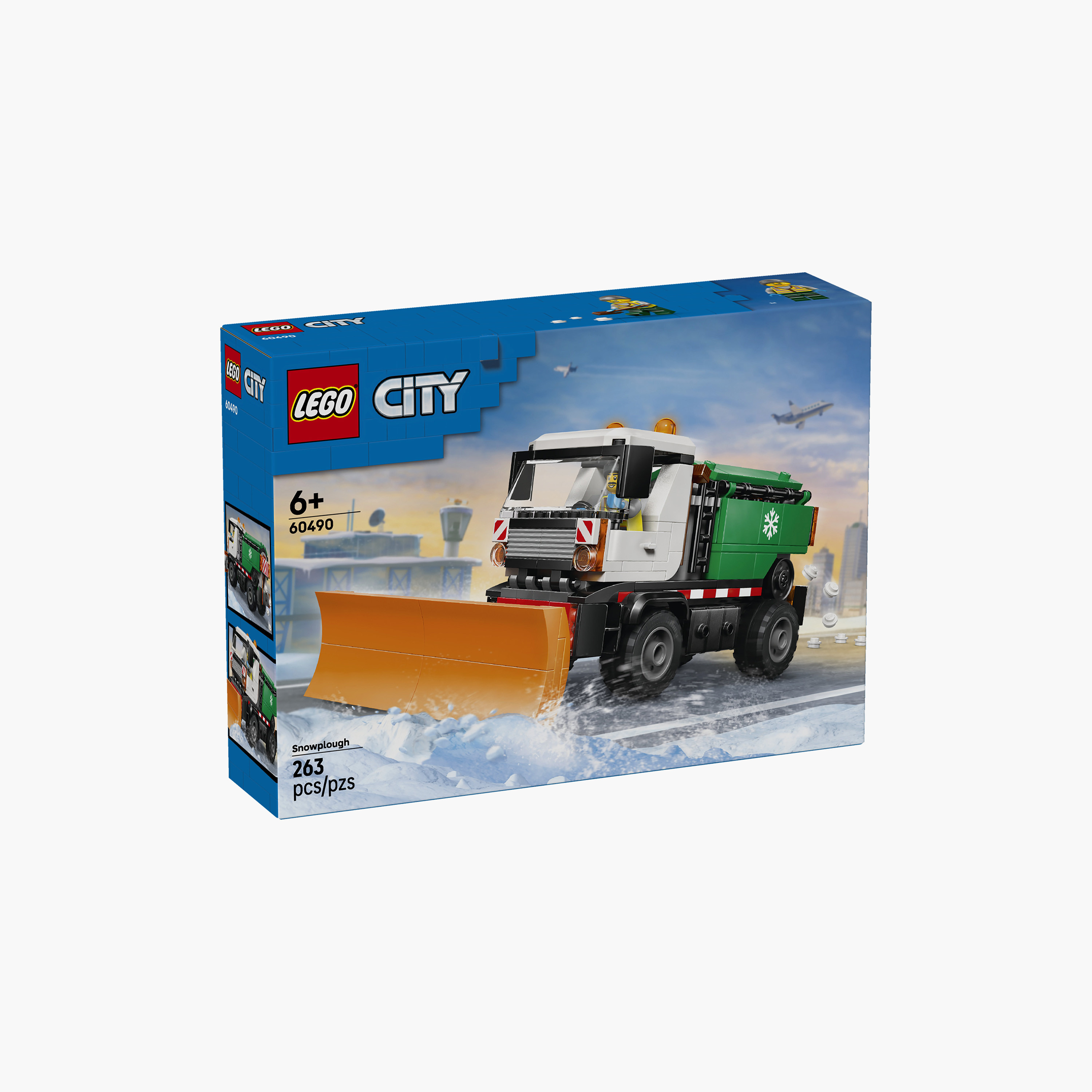 Lego City Snowplow Truck Toy Vehicle with Minifigure - 60490-toys-buildingblocks-blocks-image-5