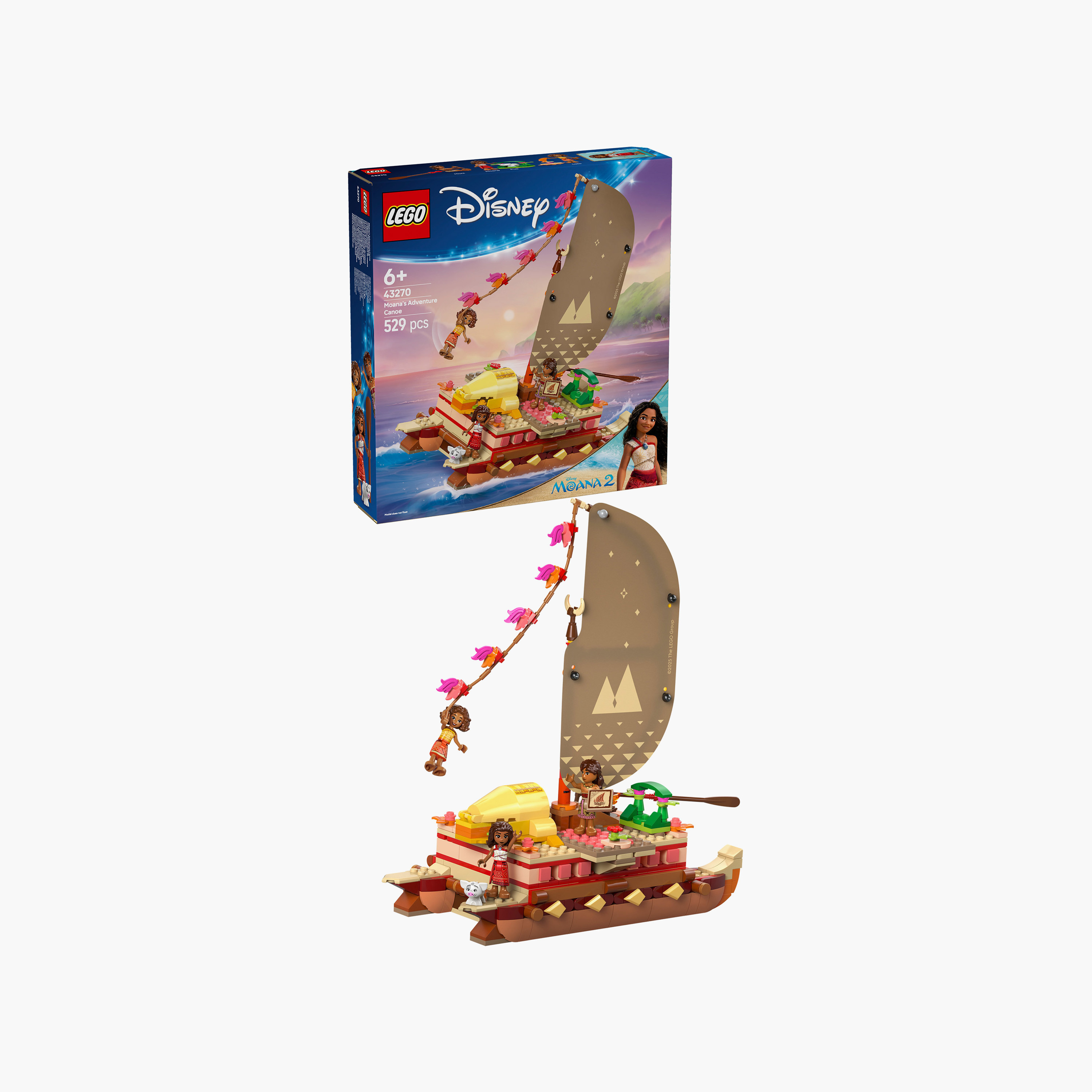 Lego Disney Moana’s Adventure Canoe Fantasy Toy Model Kit - 43270-toys-buildingblocks-blocks-image-2