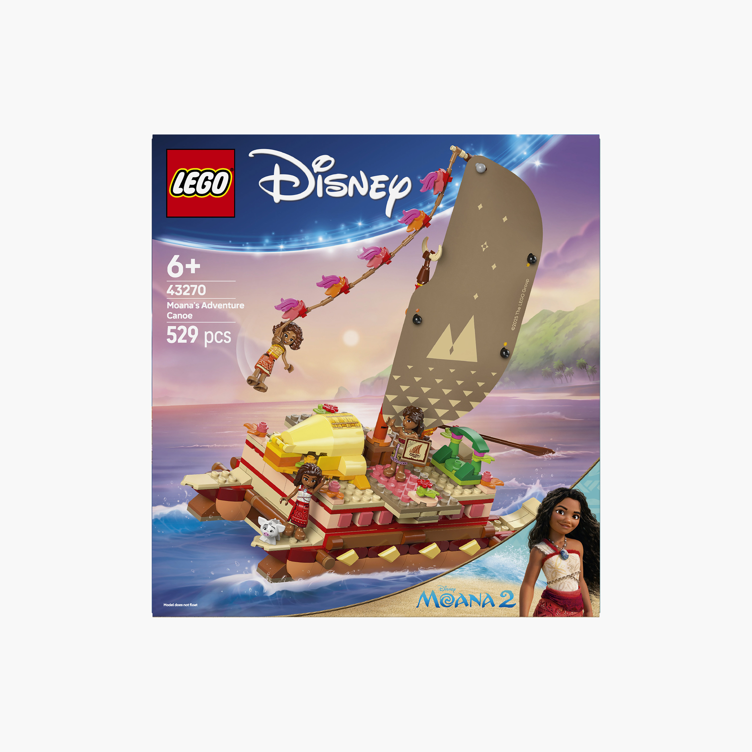 Lego Disney Moana’s Adventure Canoe Fantasy Toy Model Kit - 43270-toys-buildingblocks-blocks-image-3