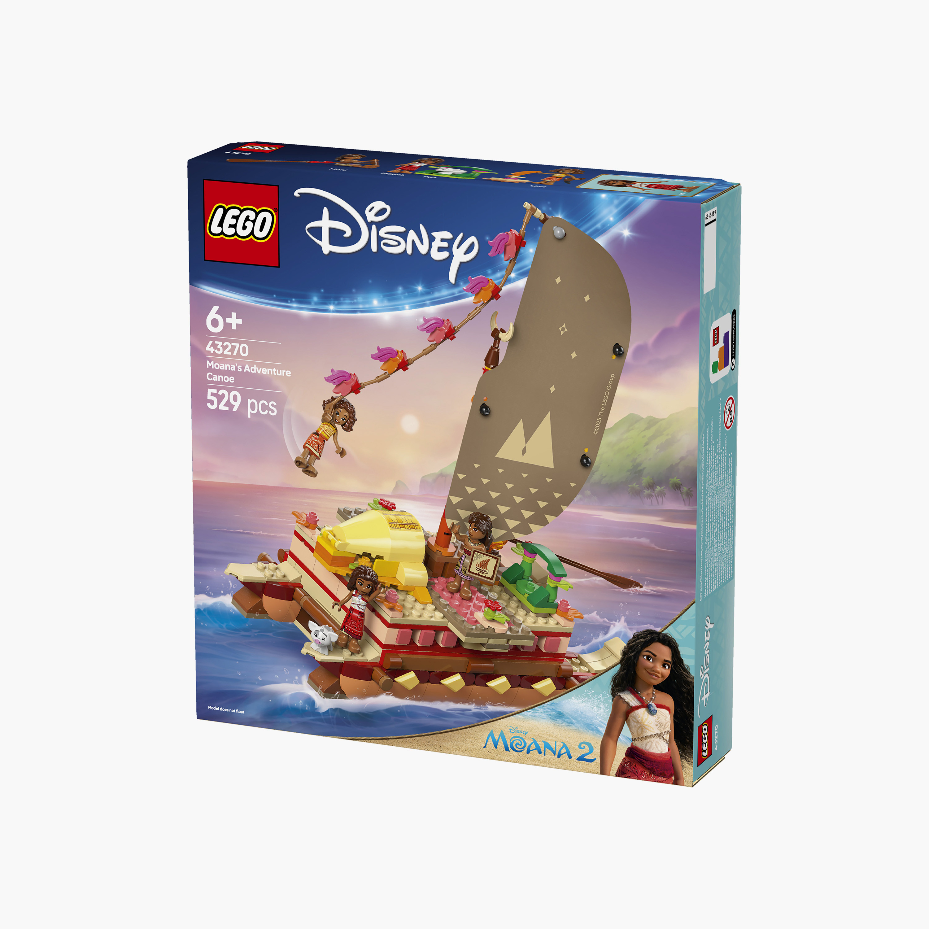 Lego Disney Moana’s Adventure Canoe Fantasy Toy Model Kit - 43270-toys-buildingblocks-blocks-image-4