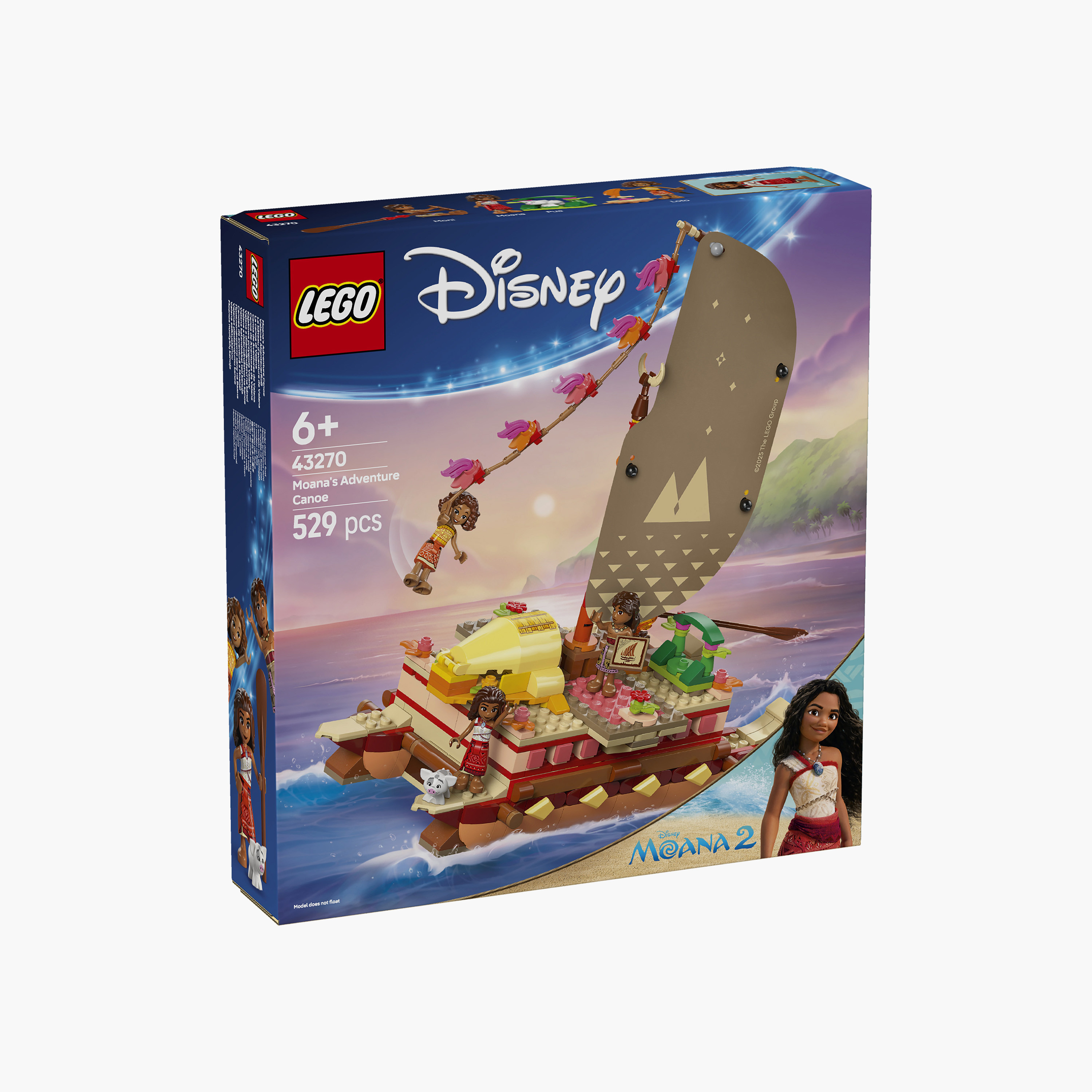 Lego Disney Moana’s Adventure Canoe Fantasy Toy Model Kit - 43270-toys-buildingblocks-blocks-image-5