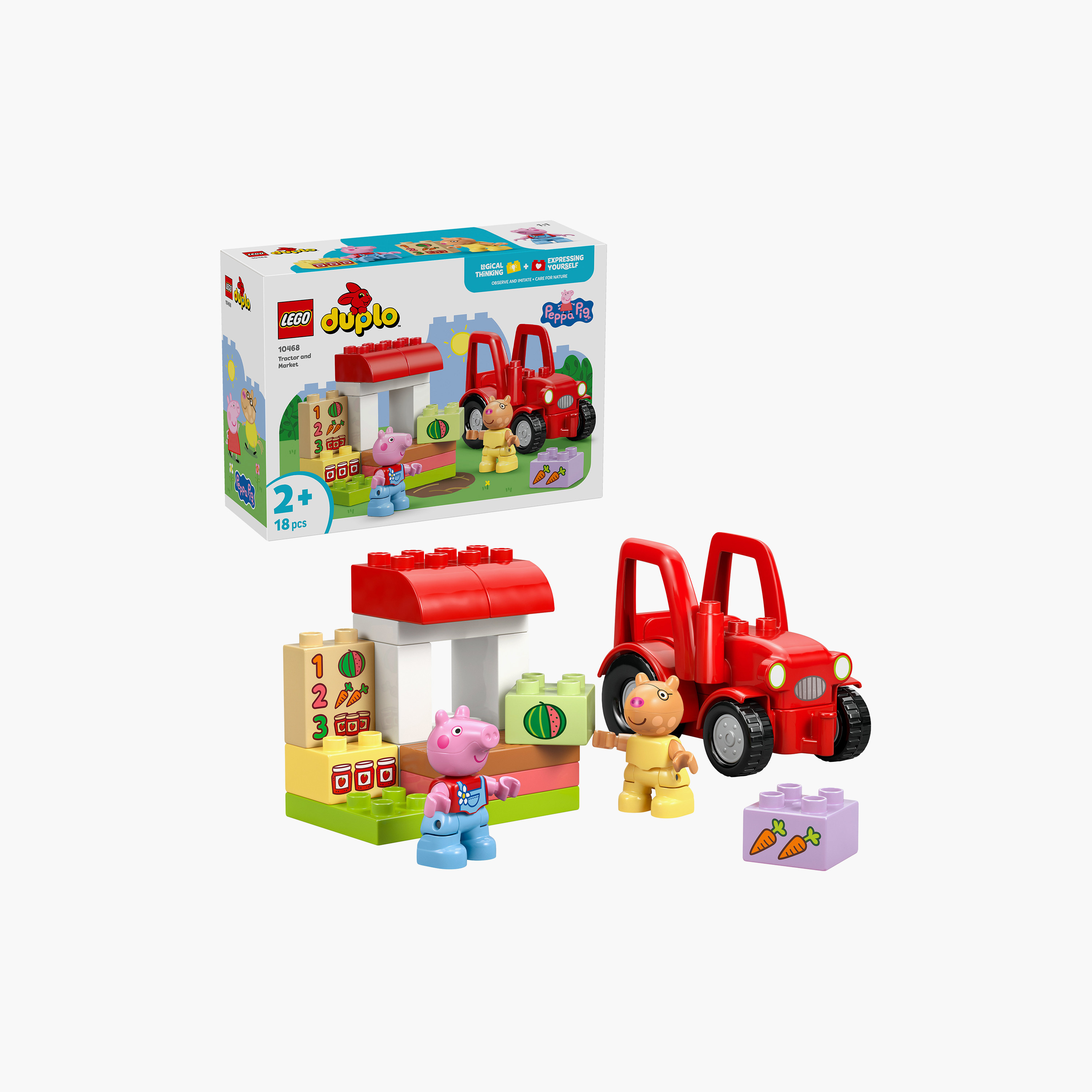 Lego Duplo Peppa Pig Tractor & Market Building Toy - 10468-toys-buildingblocks-blocks-image-2