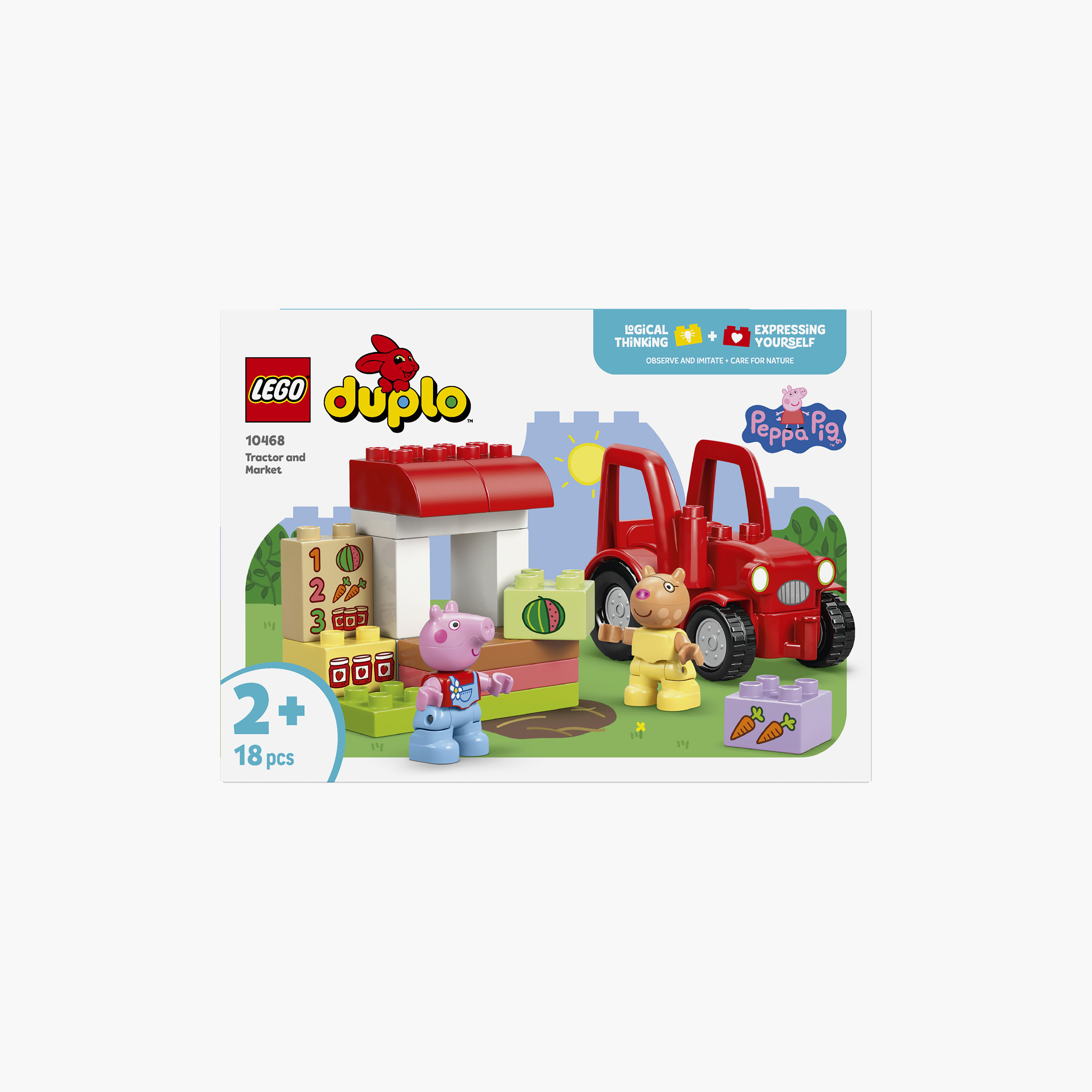 Lego Duplo Peppa Pig Tractor & Market Building Toy - 10468-toys-buildingblocks-blocks-image-3