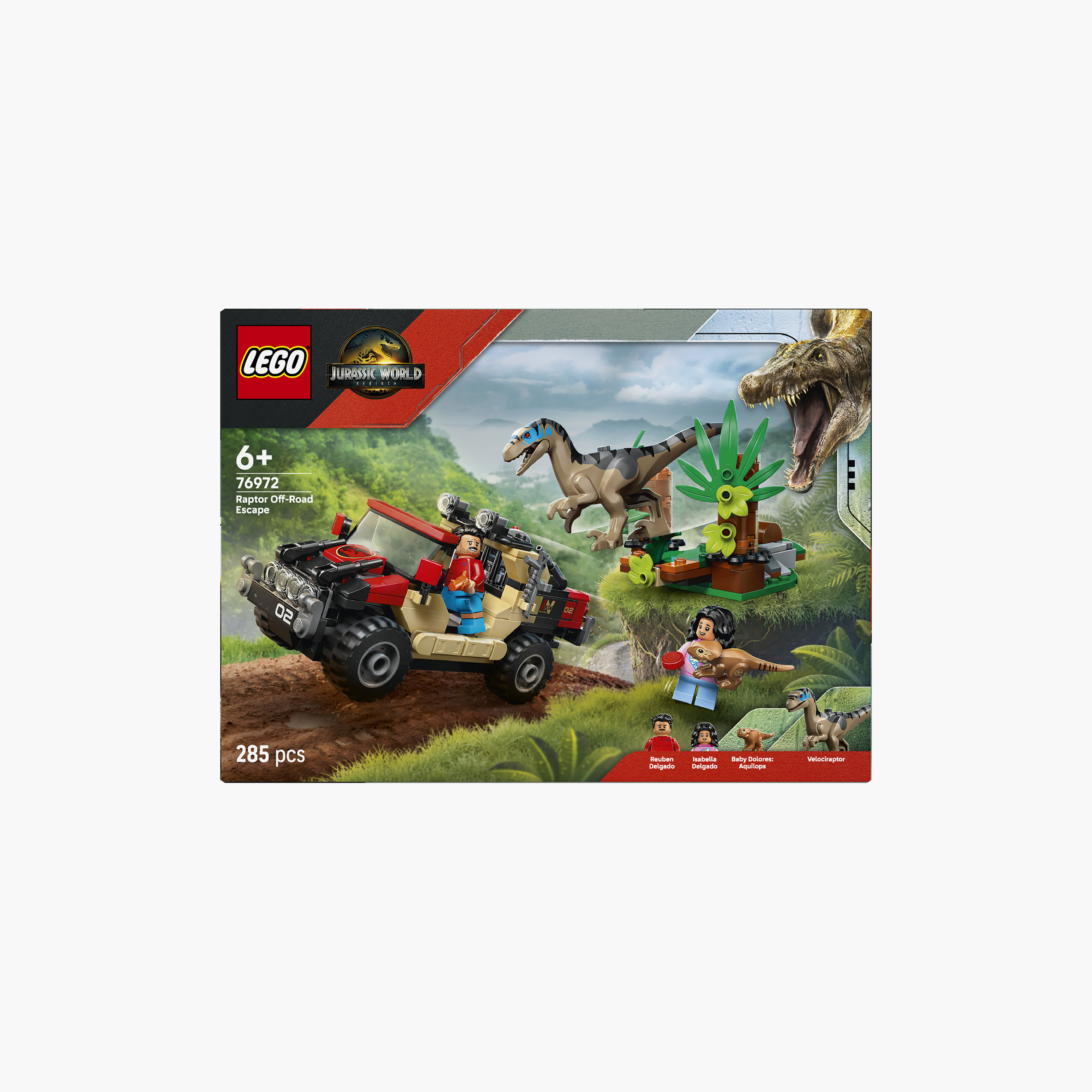 Lego Jurassic World Raptor Off-Road Escape Velociraptor Toy Dinosaur - 76972-toys-buildingblocks-blocks-image-3
