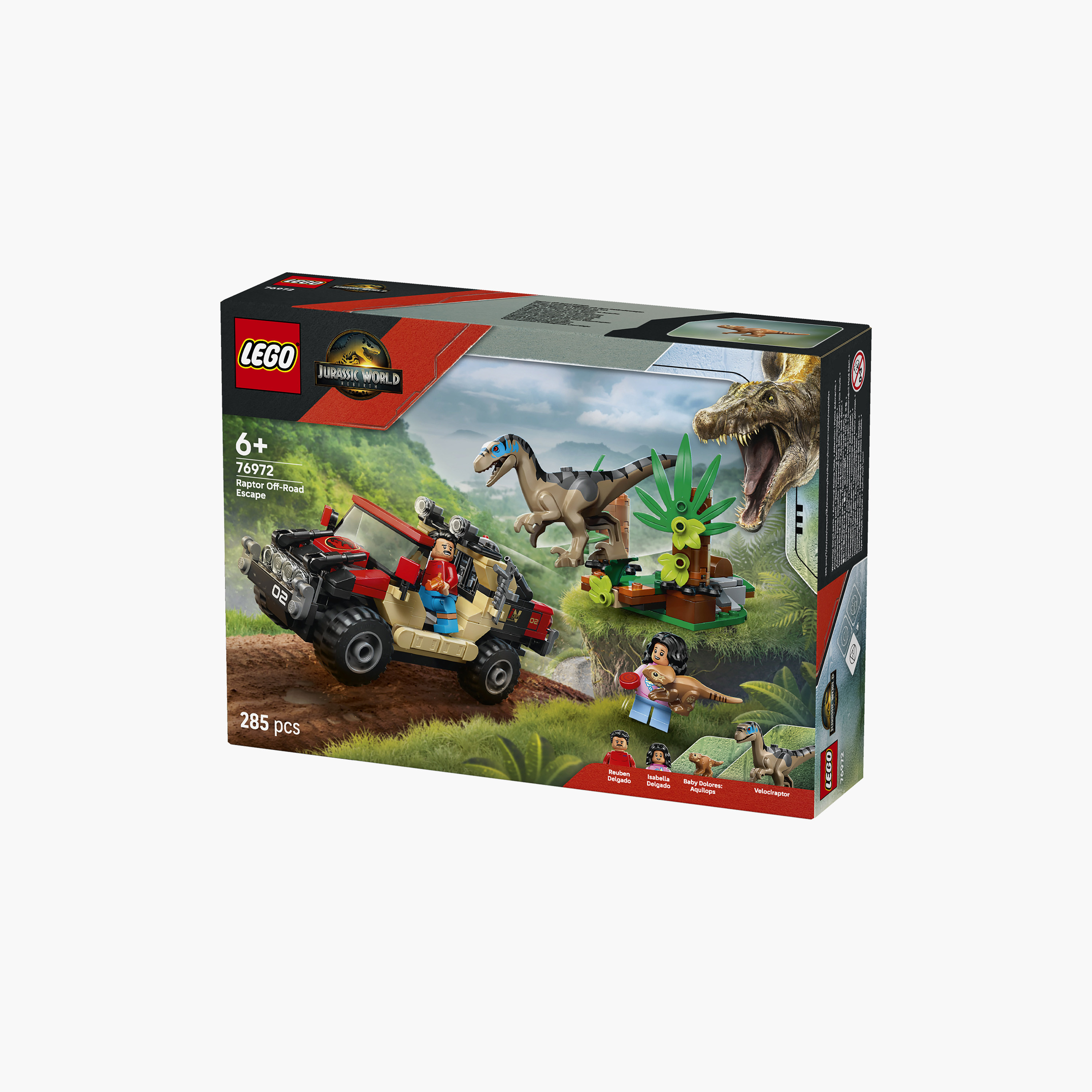 Lego Jurassic World Raptor Off-Road Escape Velociraptor Toy Dinosaur - 76972-toys-buildingblocks-blocks-image-4