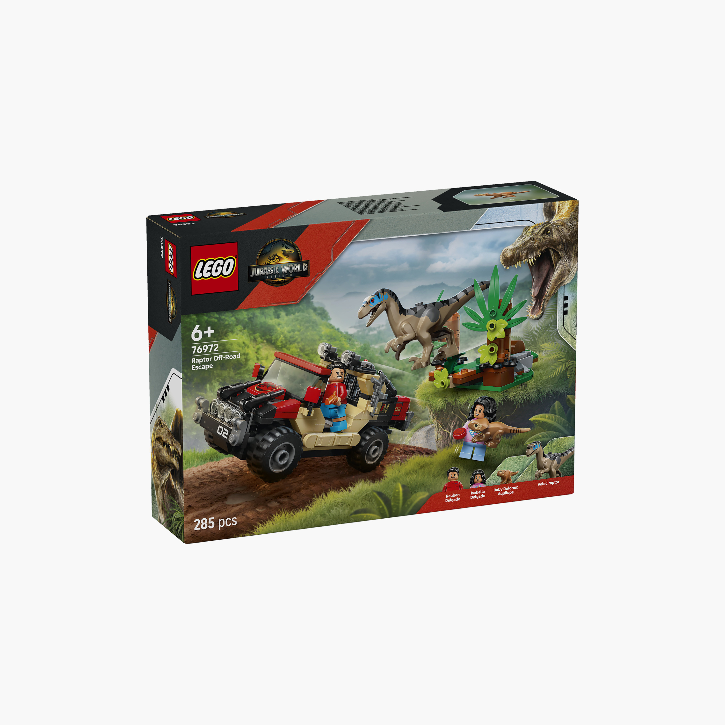 Lego Jurassic World Raptor Off-Road Escape Velociraptor Toy Dinosaur - 76972-toys-buildingblocks-blocks-image-5