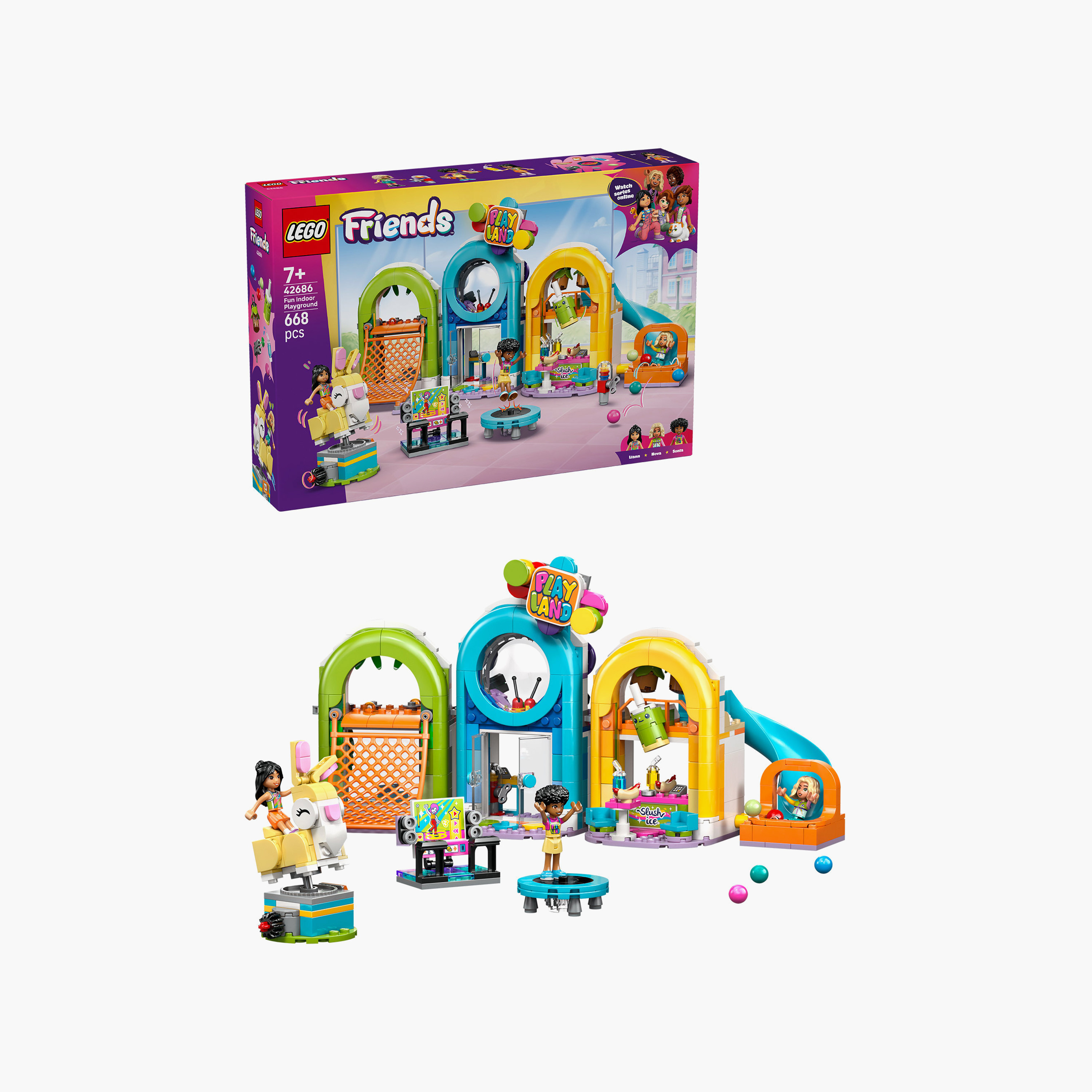 Lego Friends Fun Indoor Playground Pretend Play Set - 42686-toys-buildingblocks-blocks-image-2