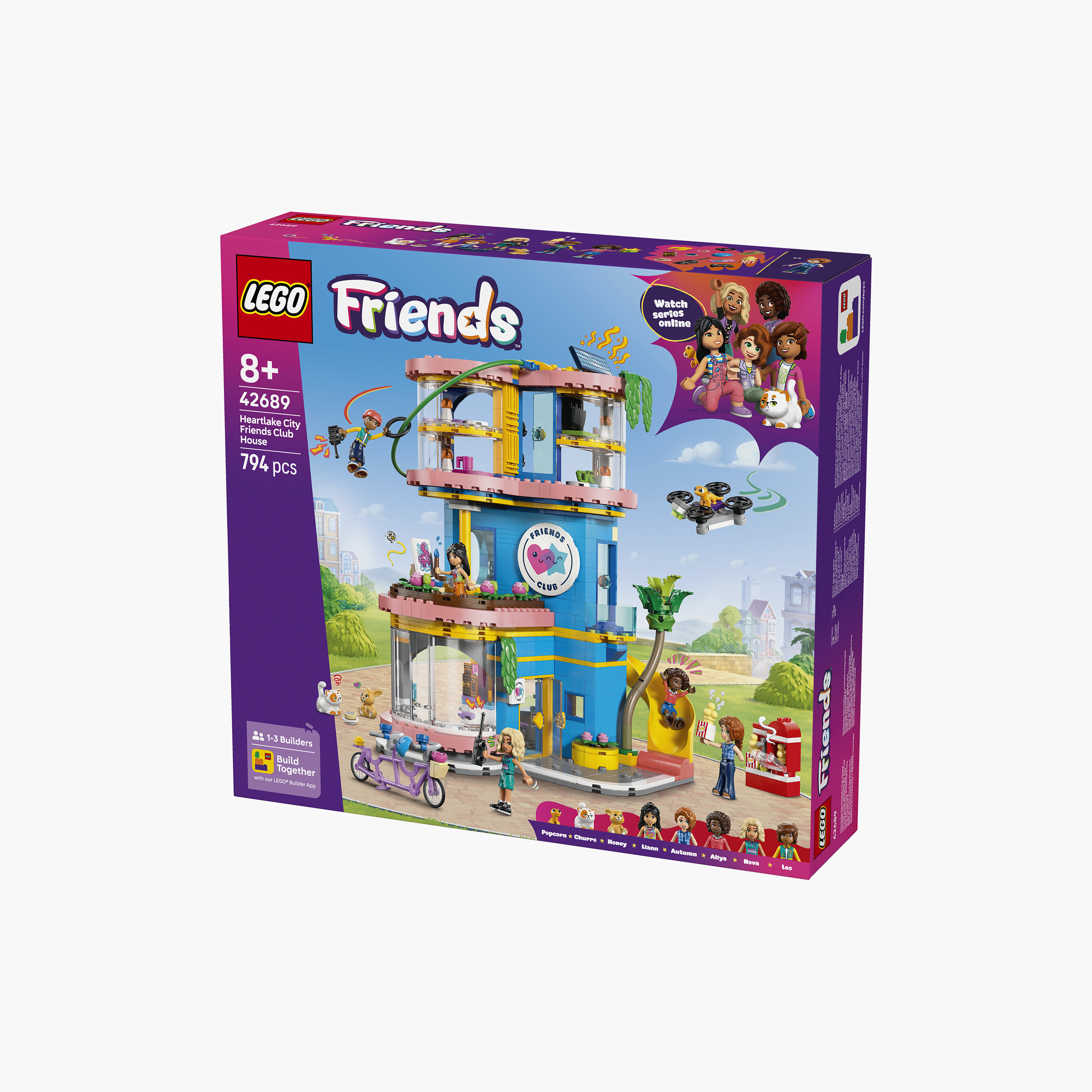 ليغو فريندز - لعبة مقر نادي أصدقاء مدينة "هيرت ليك" - 42689-toys-buildingblocks-blocks-image-4