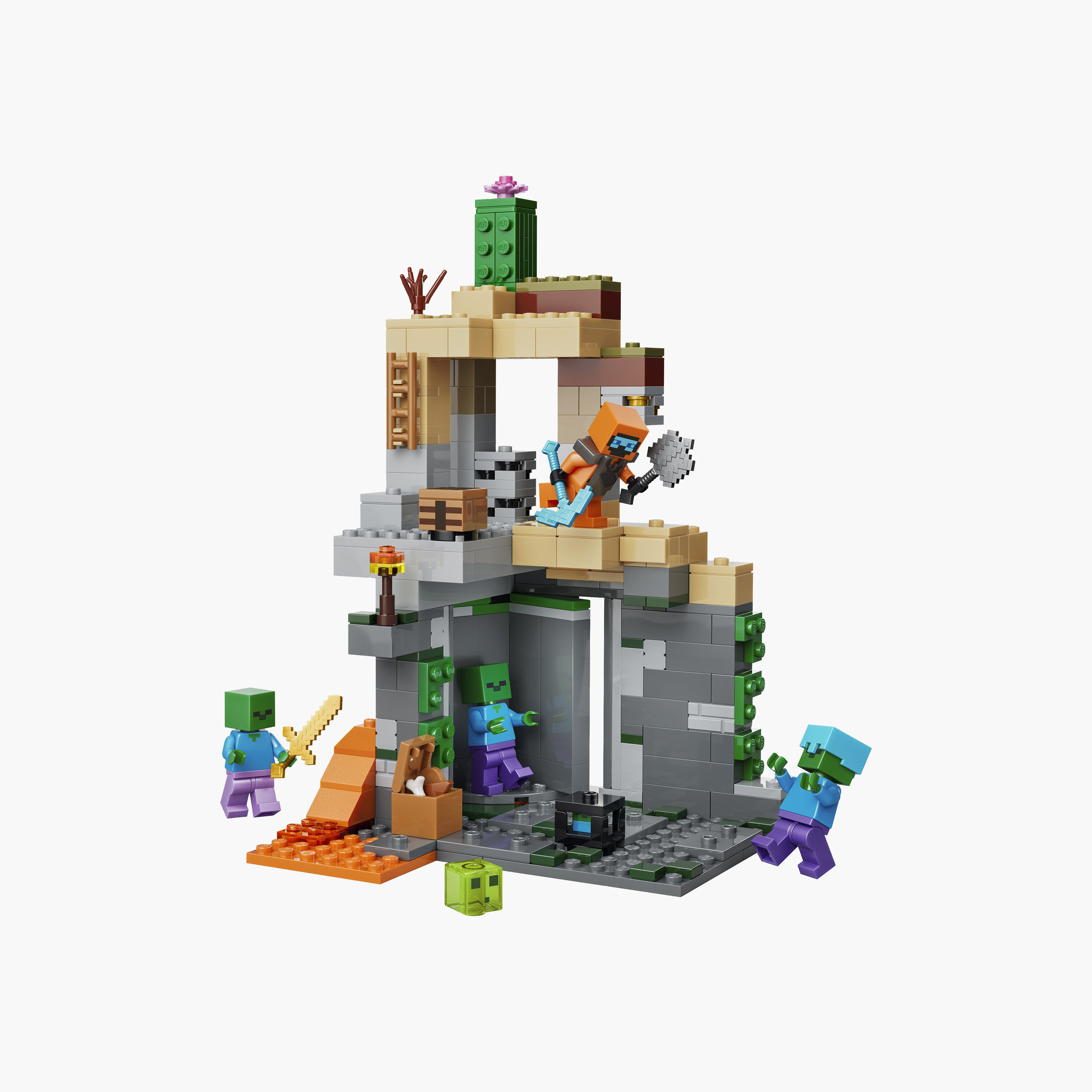 Lego Minecraft Zombie Dungeon Gaming Building Toy - 21587-toys-buildingblocks-blocks-image-1