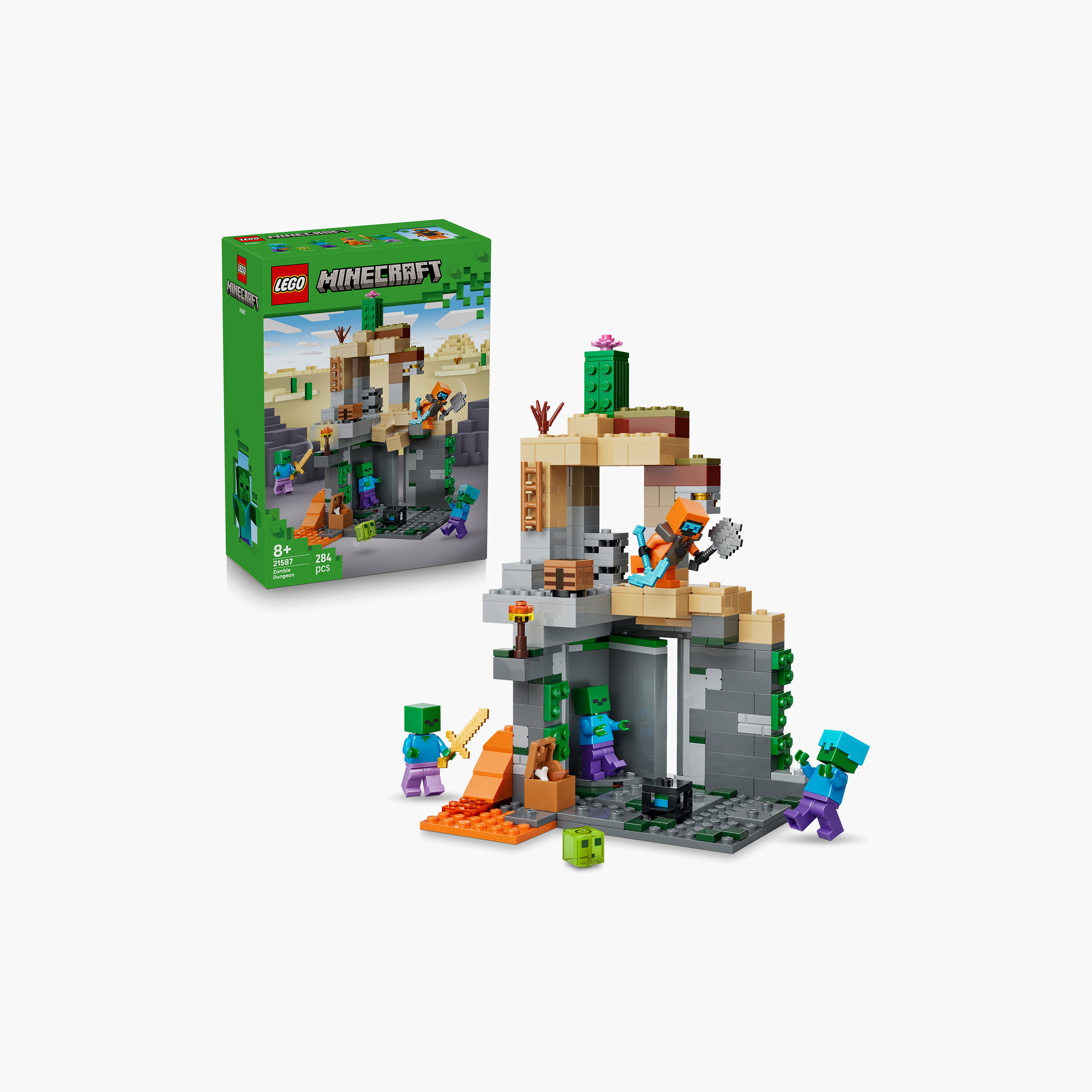 Lego Minecraft Zombie Dungeon Gaming Building Toy - 21587-toys-buildingblocks-blocks-image-2
