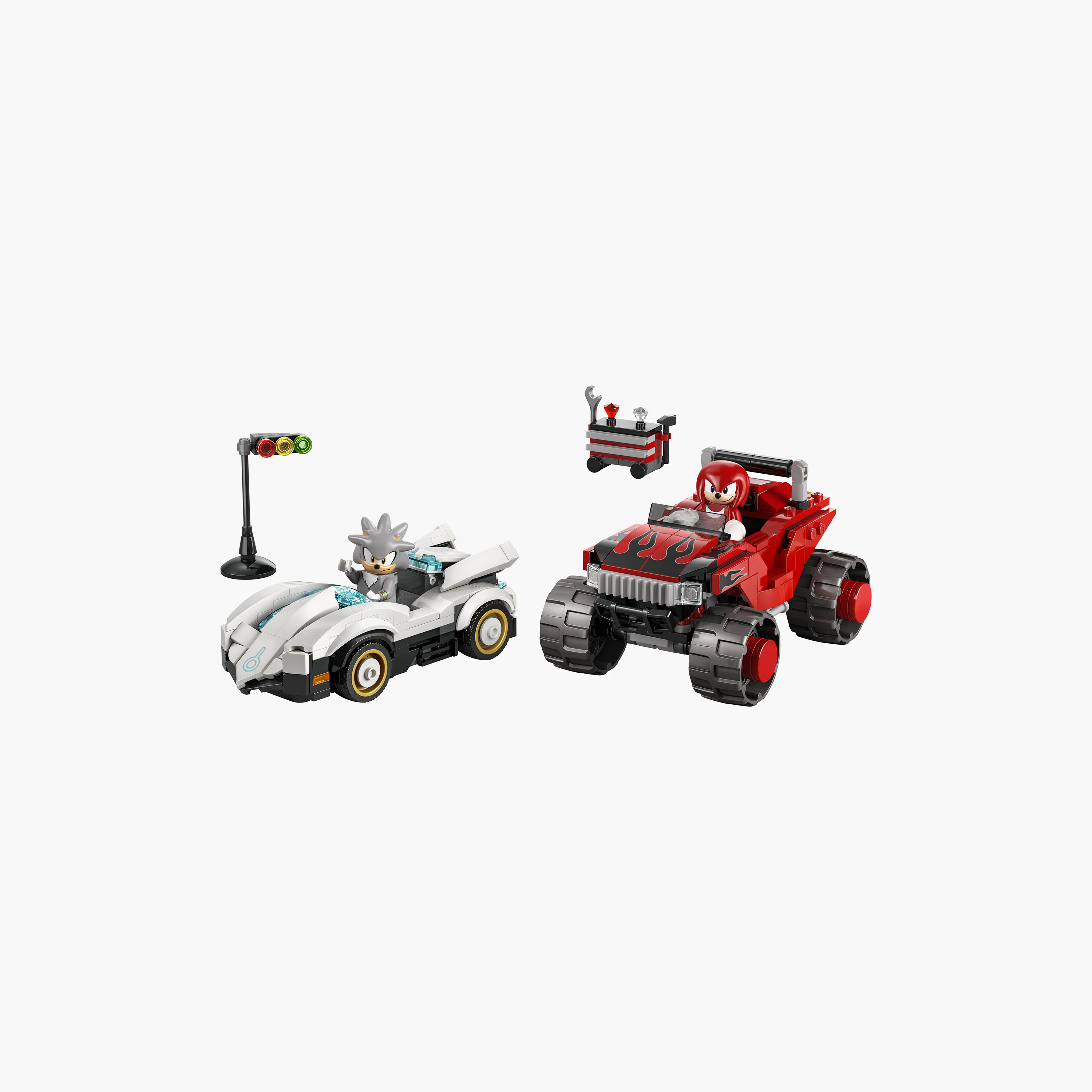 Lego Sonic The Hedgehog Silver’s Car Vs Knuckles’ Monster Truck - 77118-toys-buildingblocks-blocks-image-1
