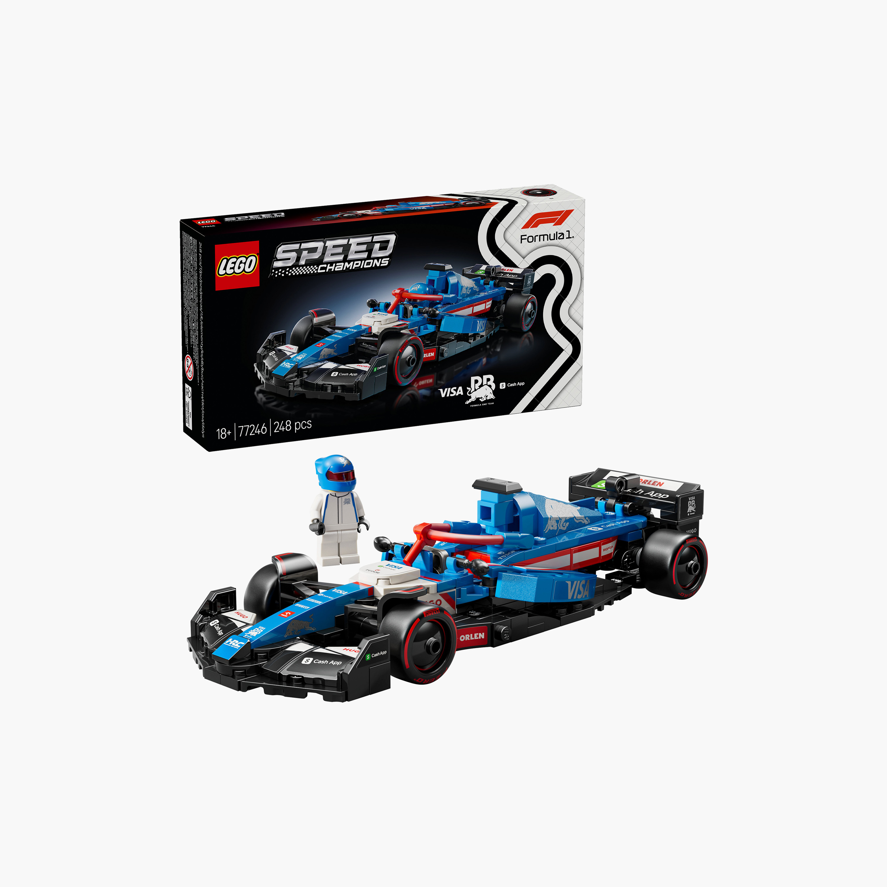 Lego Speed Champions Visa Cash App RB Vcarb 01 F1 Race Car Kit - 77246-toys-buildingblocks-blocks-image-2