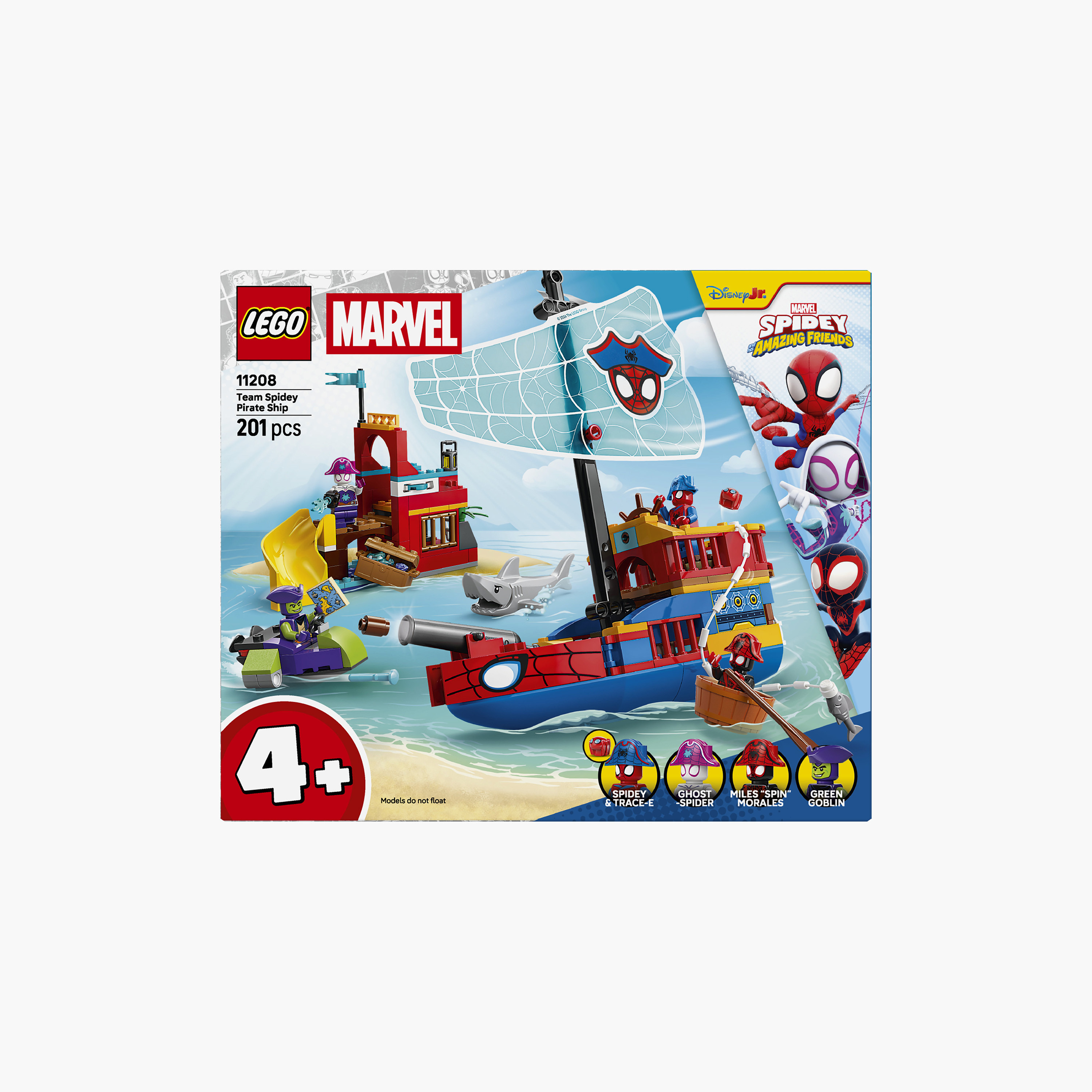 Lego Marvel Spidey & His Amazing Friends Team Spidey Pirate Ship - 11208-toys-buildingblocks-blocks-image-3