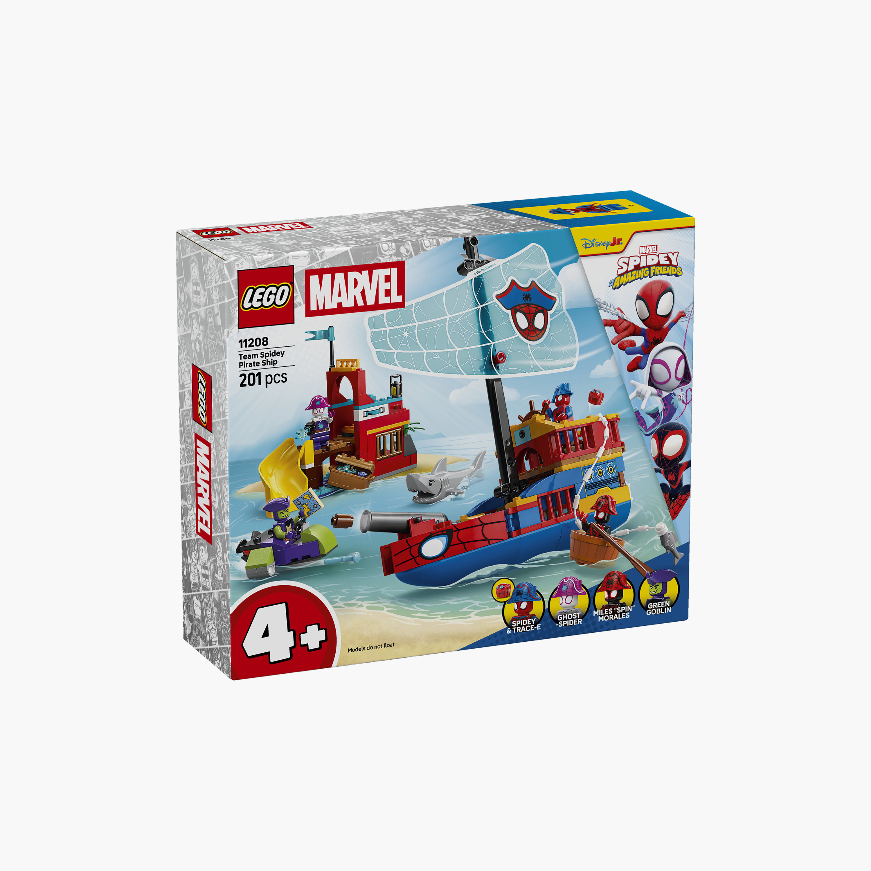 Lego Marvel Spidey & His Amazing Friends Team Spidey Pirate Ship - 11208-toys-buildingblocks-blocks-image-5