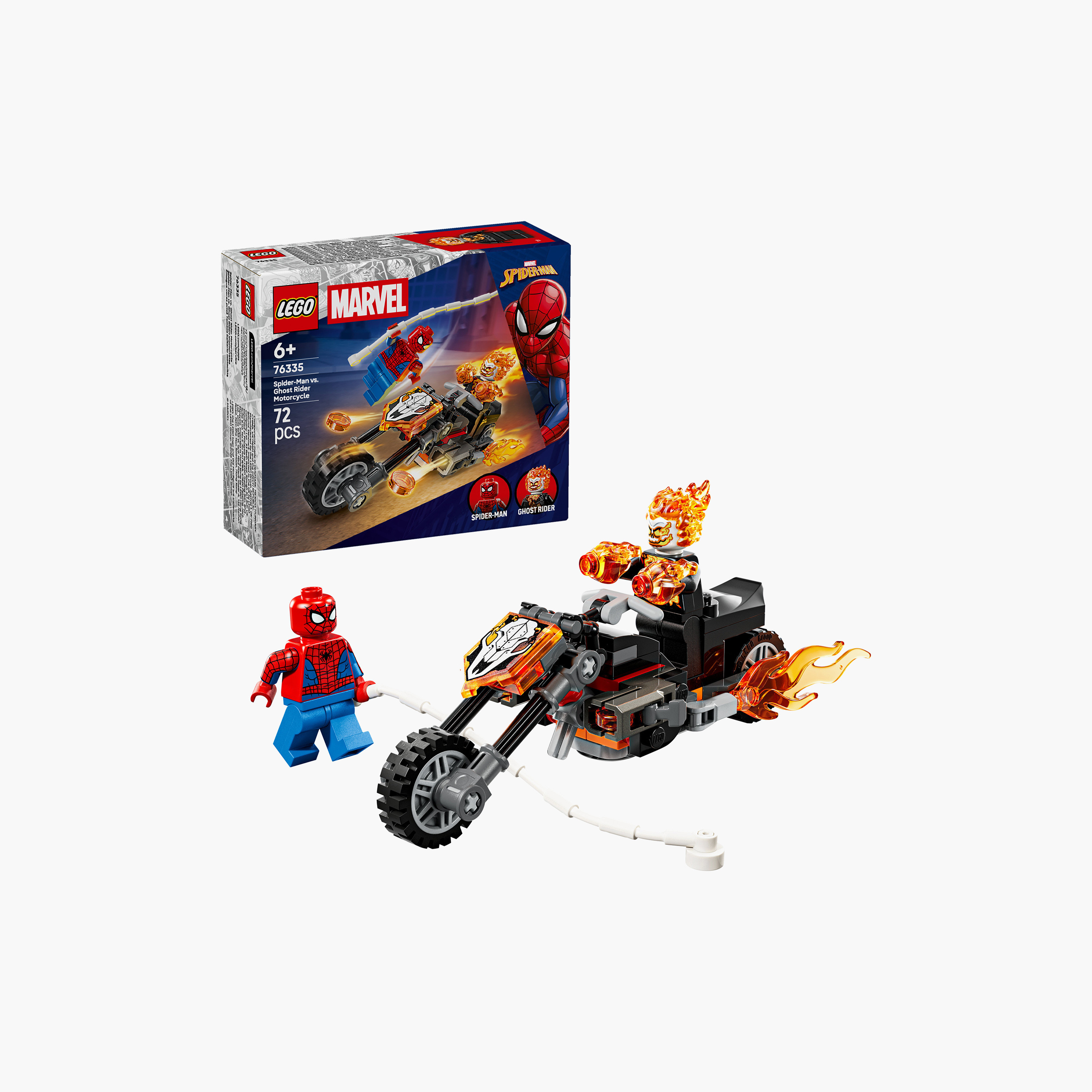 Lego Marvel Spider-Man Vs Ghost Rider Motorcycle - 76335-toys-buildingblocks-blocks-image-2