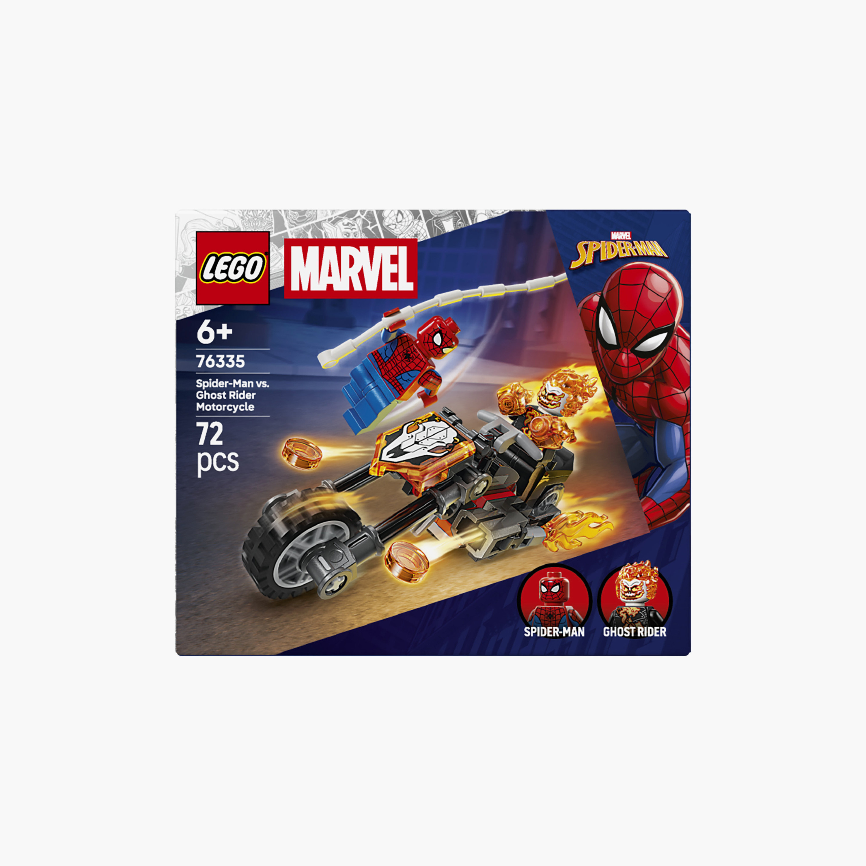Lego Marvel Spider-Man Vs Ghost Rider Motorcycle - 76335-toys-buildingblocks-blocks-image-3