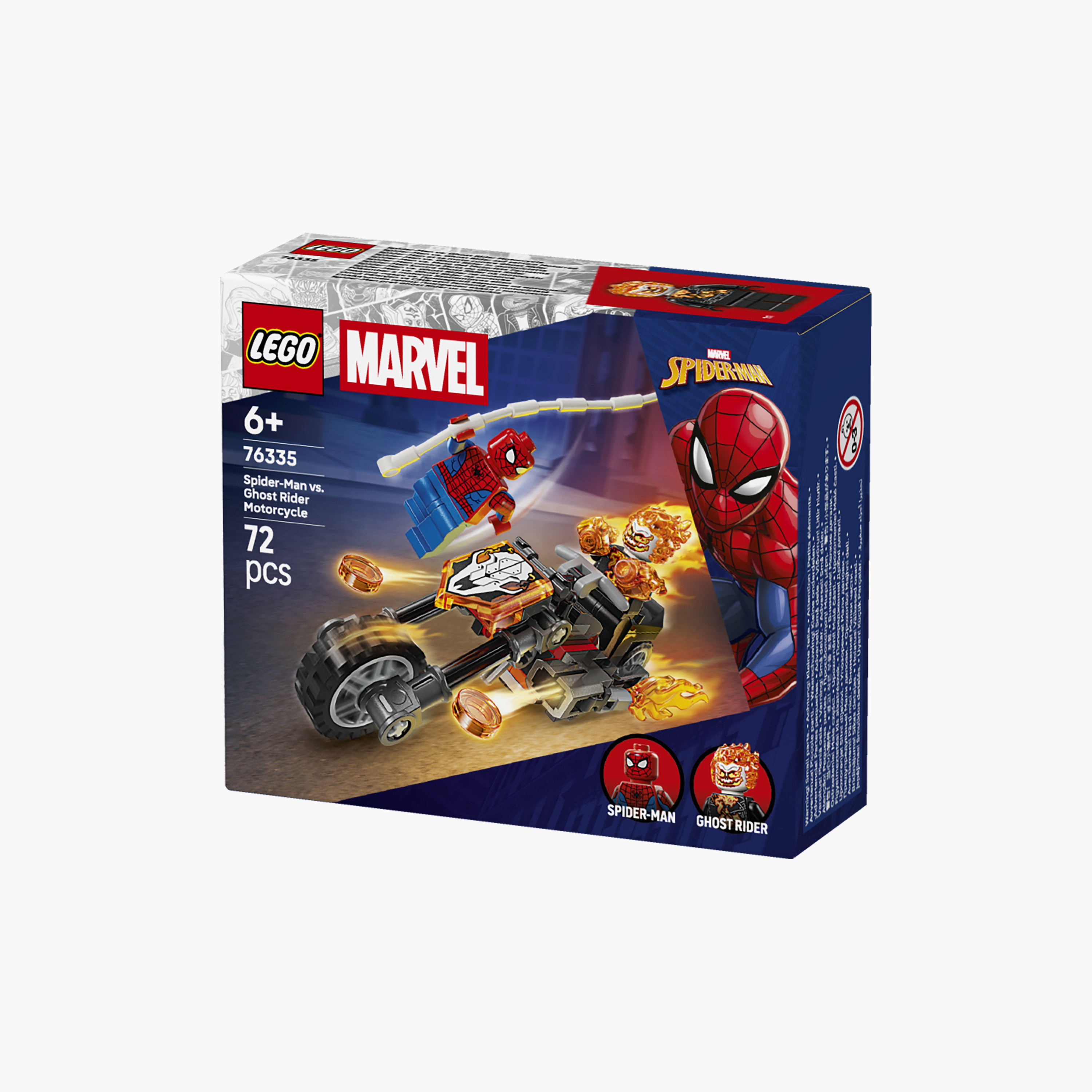 Lego Marvel Spider-Man Vs Ghost Rider Motorcycle - 76335-toys-buildingblocks-blocks-image-4