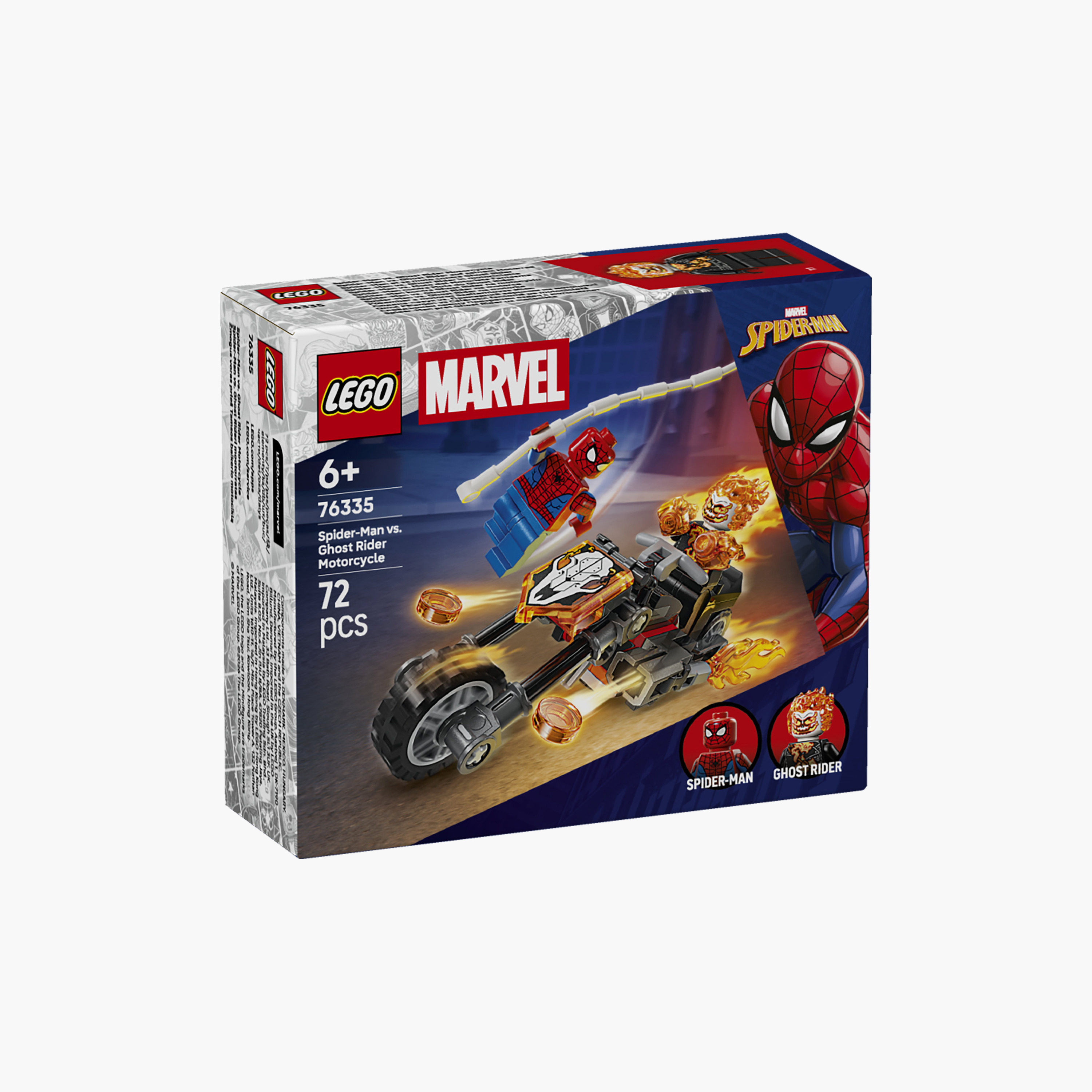 Lego Marvel Spider-Man Vs Ghost Rider Motorcycle - 76335-toys-buildingblocks-blocks-image-5