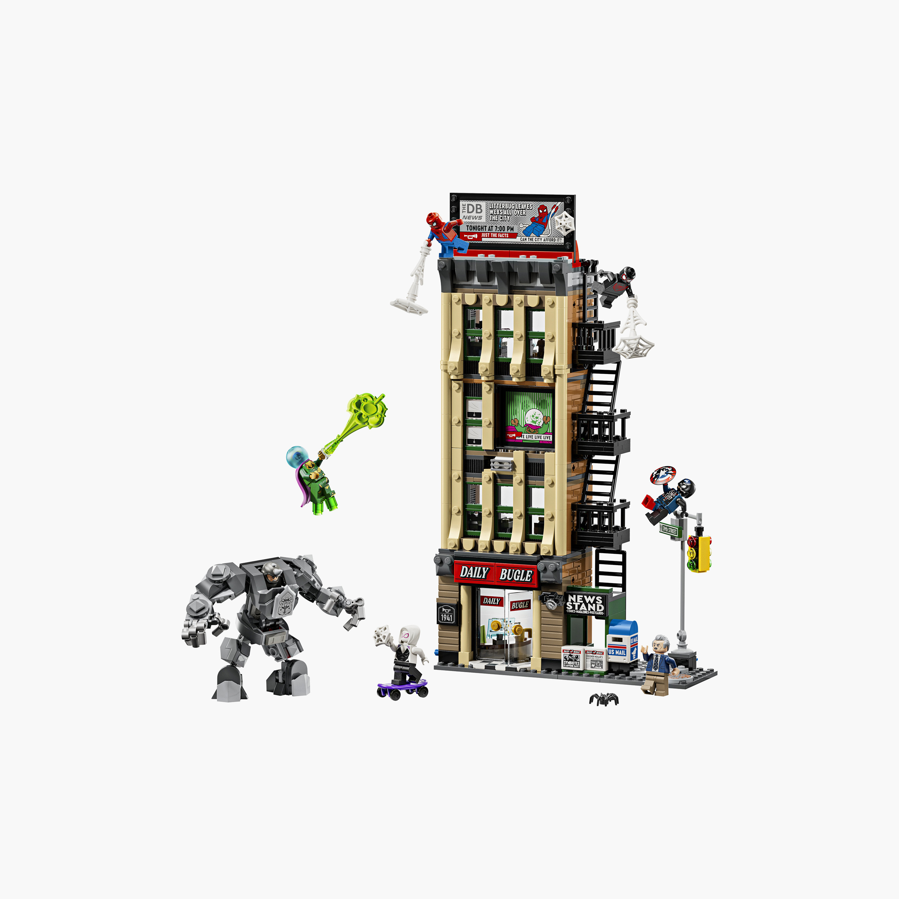 Lego Marvel Spider-Man Vs Mysterio The Daily Bugle - 76342-toys-buildingblocks-blocks-image-1