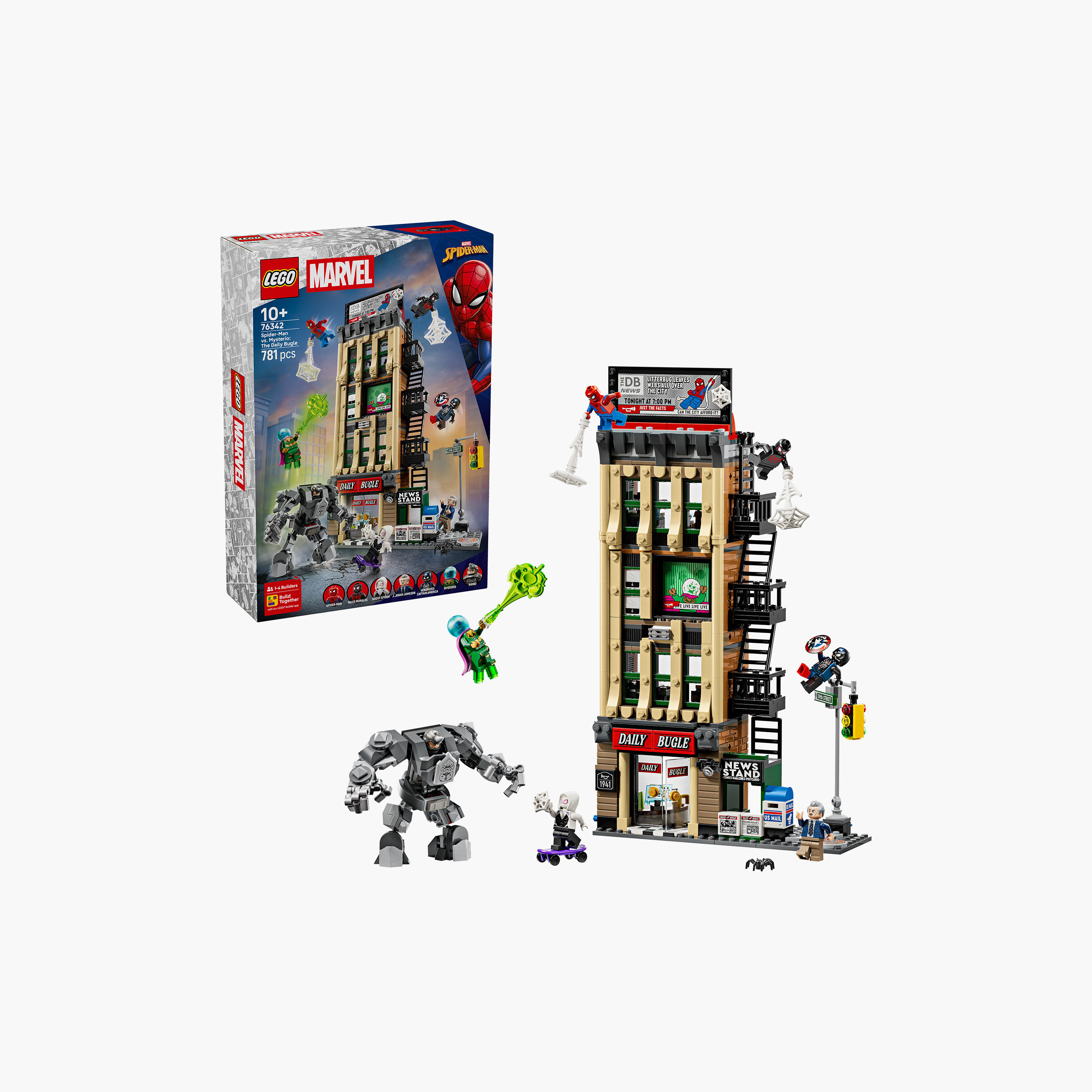 Lego Marvel Spider-Man Vs Mysterio The Daily Bugle - 76342-toys-buildingblocks-blocks-image-2