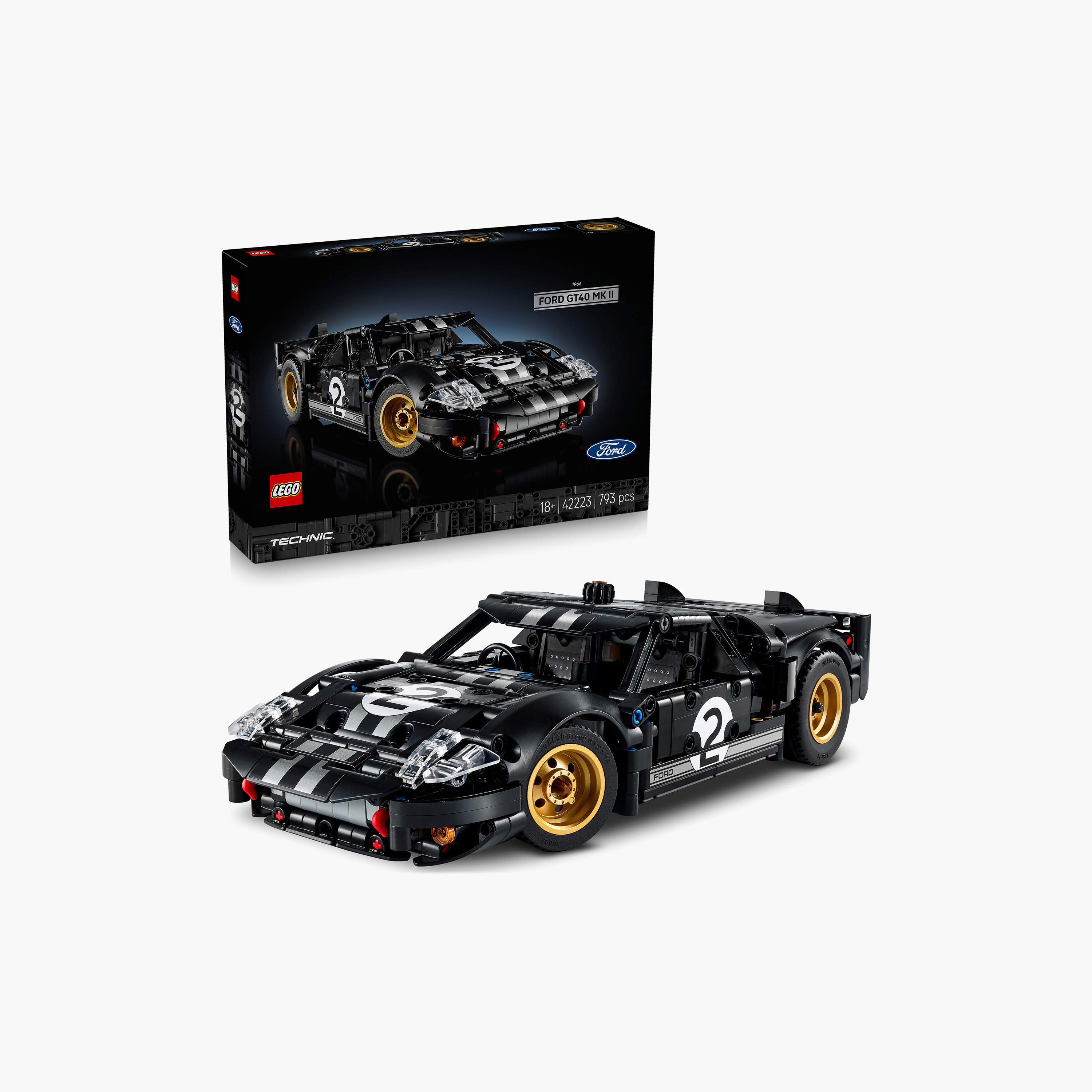 Lego Technic 1966 Ford GT40 MK II Race Car For Adults - 42223-toys-buildingblocks-blocks-image-2