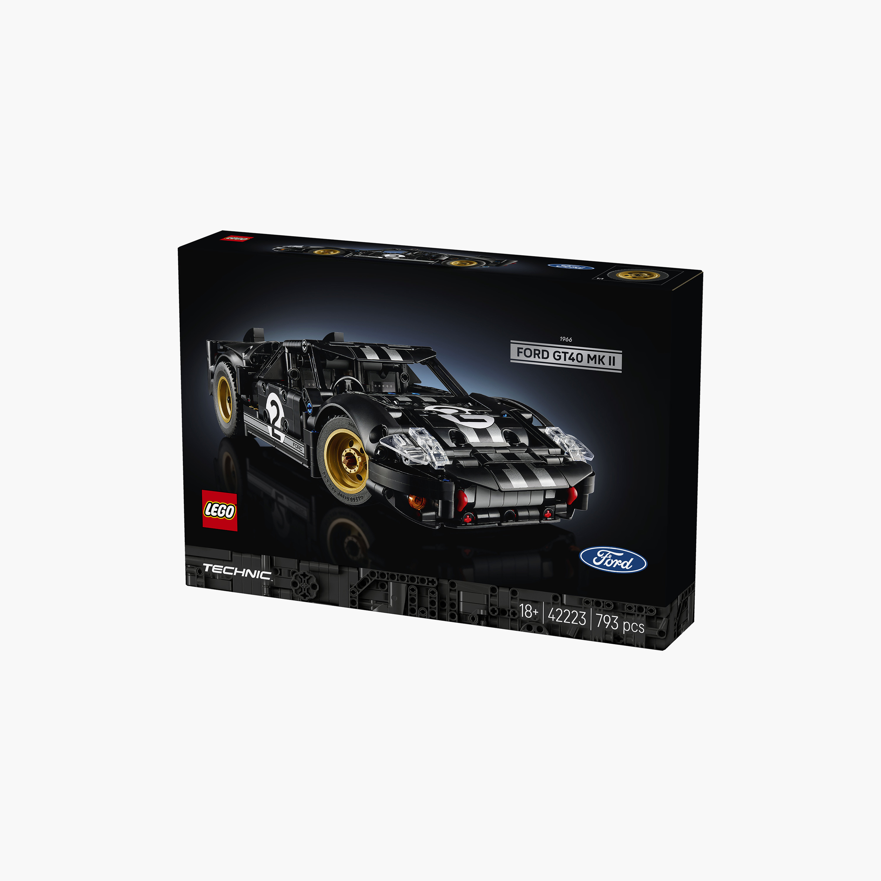 Lego Technic 1966 Ford GT40 MK II Race Car For Adults - 42223-toys-buildingblocks-blocks-image-4