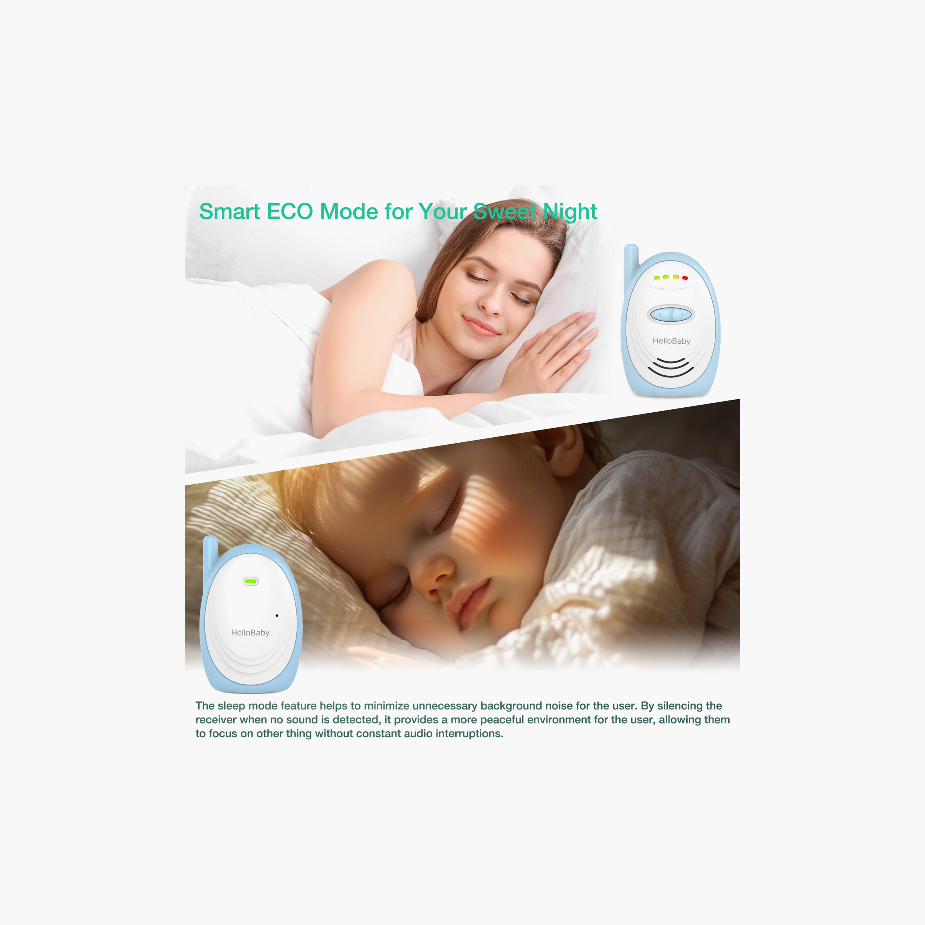 HelloBaby Digital Audio Baby Monitor with Sound Indicator-baby-healthandsafety-babymonitors-image-4