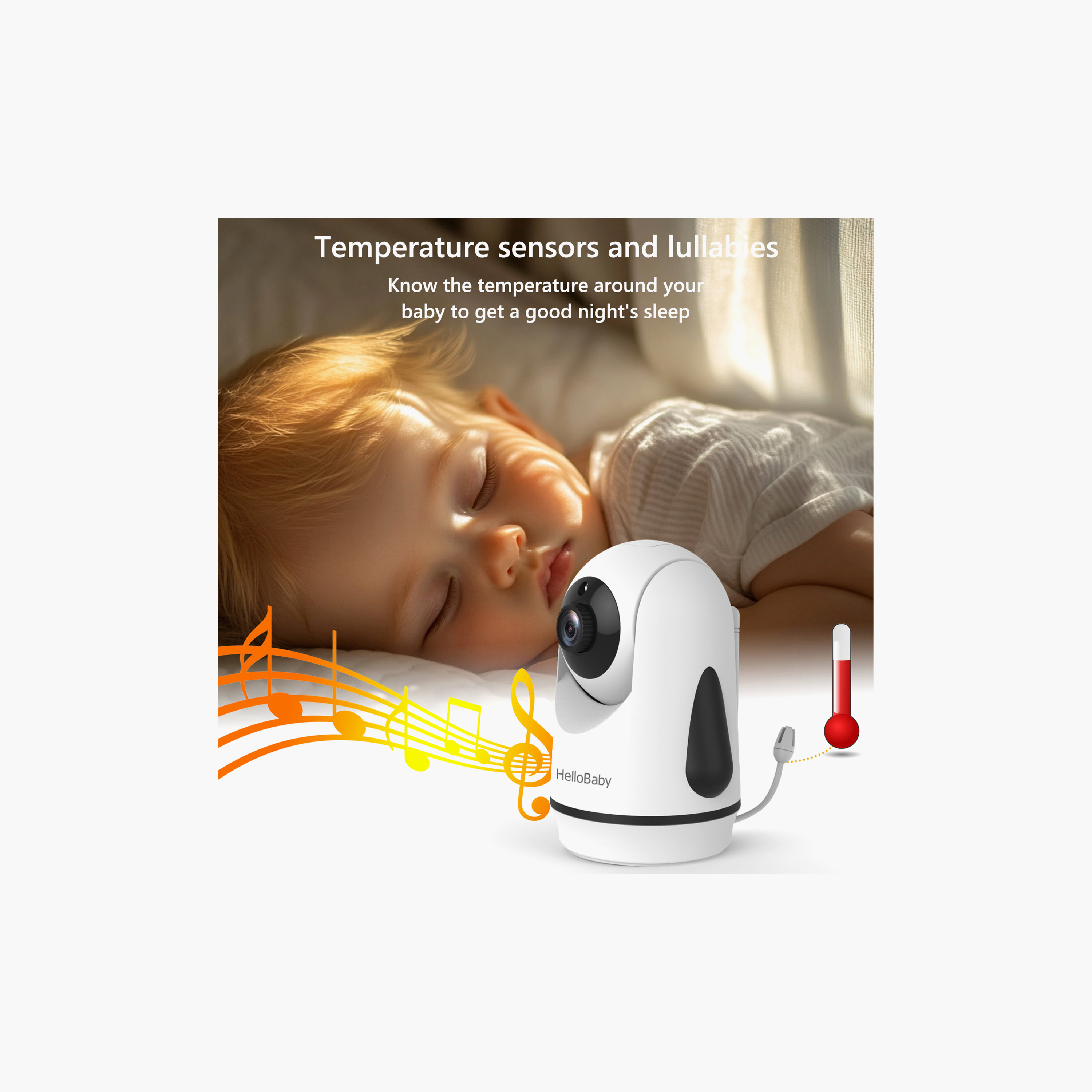 Hellobaby 2.4-Inch LCD Night Vision Monitor with Remote Pan & Tilt & Zoom - 1000 ft-baby-healthandsafety-babymonitors-image-6