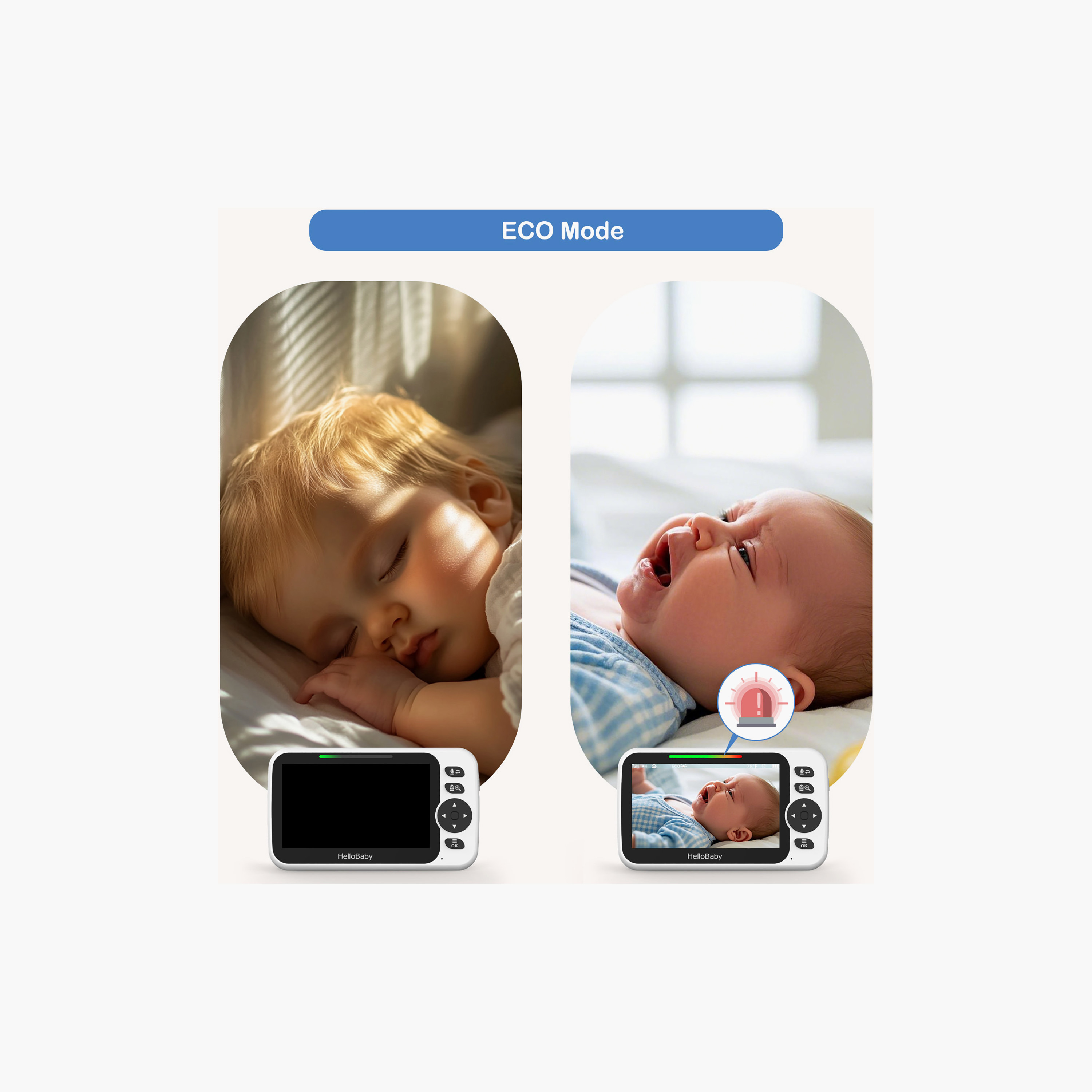 HelloBaby 5 inch LCD Video Baby Monitor with Remote Pan-baby-healthandsafety-babymonitors-image-4