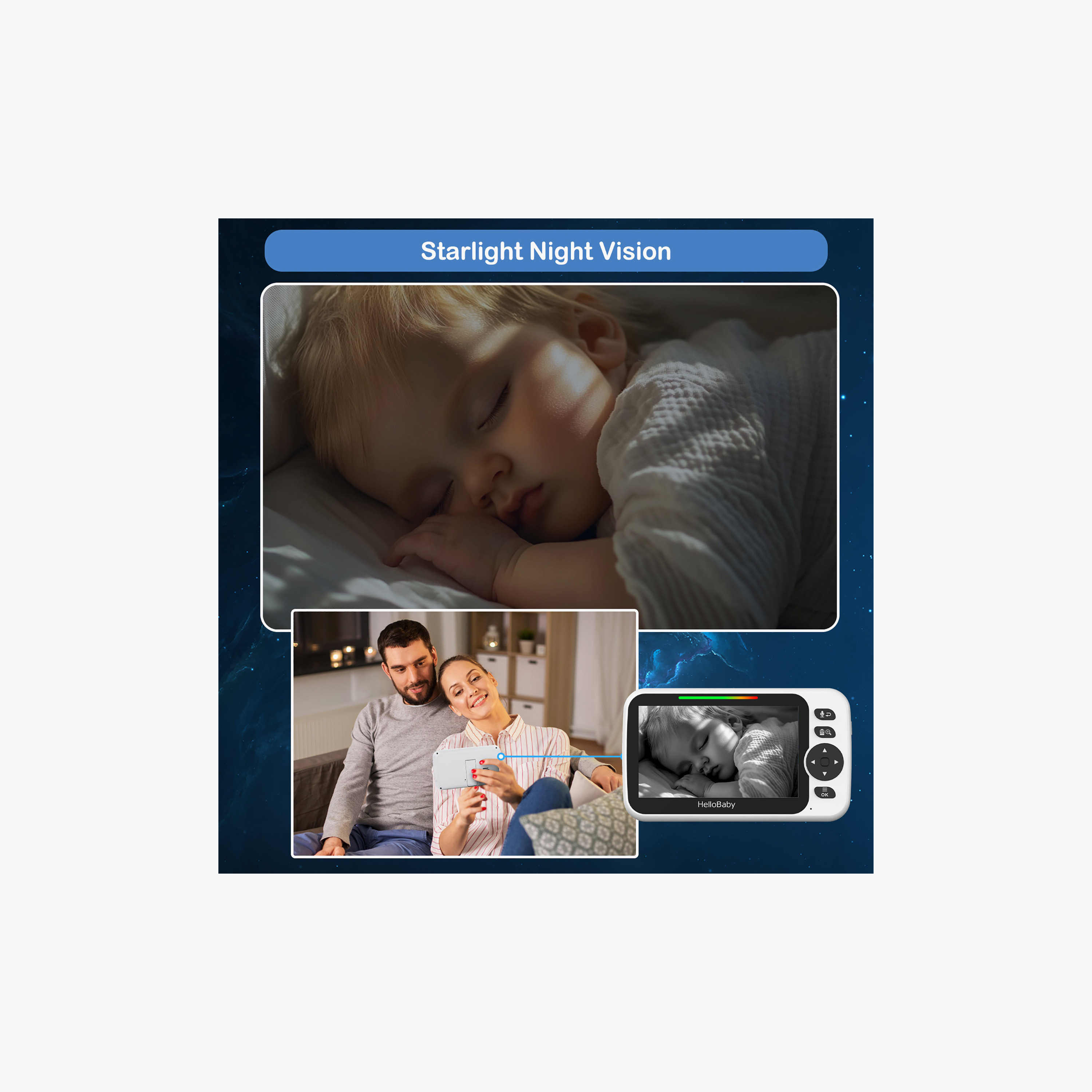 HelloBaby 5 inch LCD Video Baby Monitor with Remote Pan-baby-healthandsafety-babymonitors-image-8